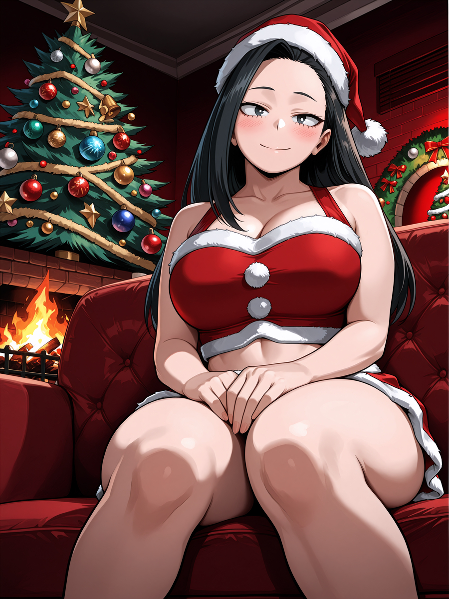 Đọc truyện hentai Tuyển tập Albums Art hentai - Chap 701 - Momo Yaoyorozu Christmas