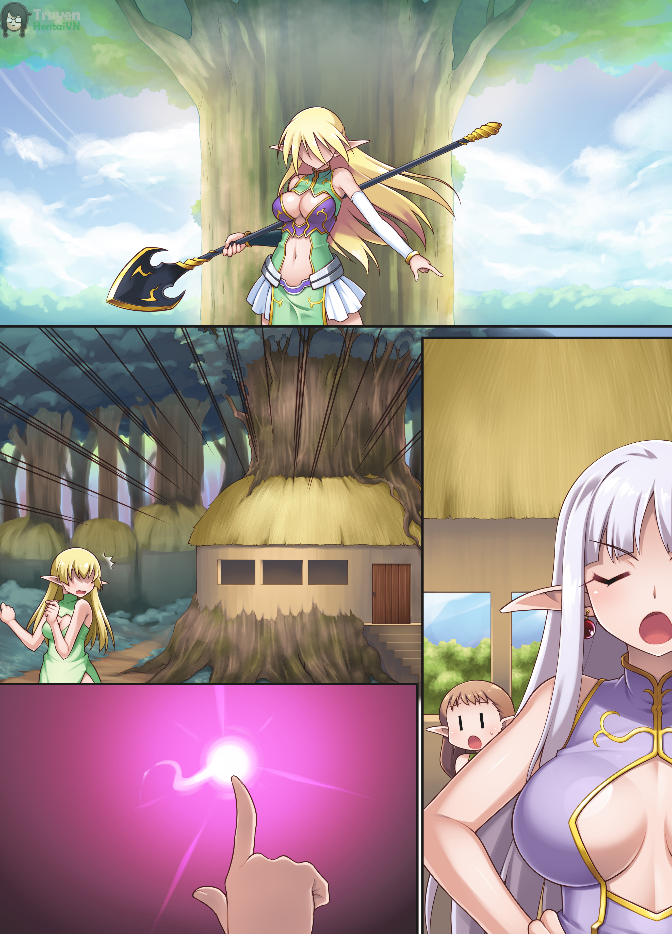 Đọc truyện hentai Nasty Bitch's Reincarnation in Another World Elf ~The Case of Dropping into Tentacle Hell After Reincarnation~ - Oneshot