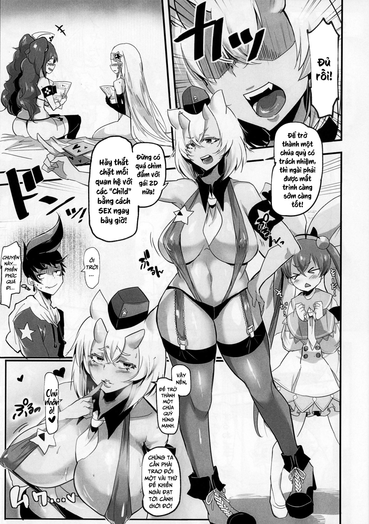 Đọc truyện hentai Hậu Cung Con - Oneshot