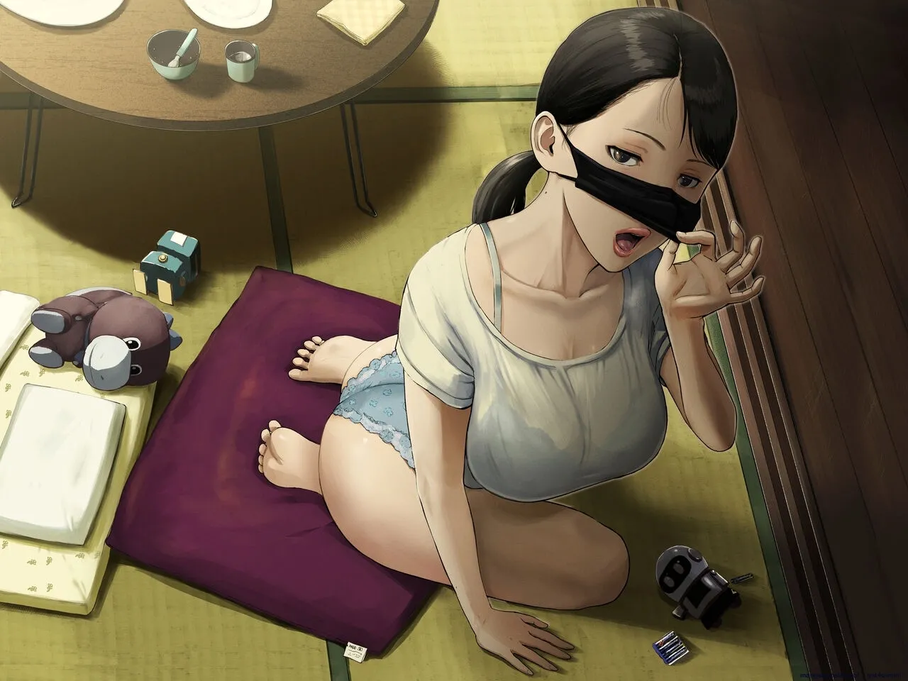 Đọc truyện hentai SinMama Papakatsu ~Shokuba no Joshi to Appli de Deattara~ - Oneshot