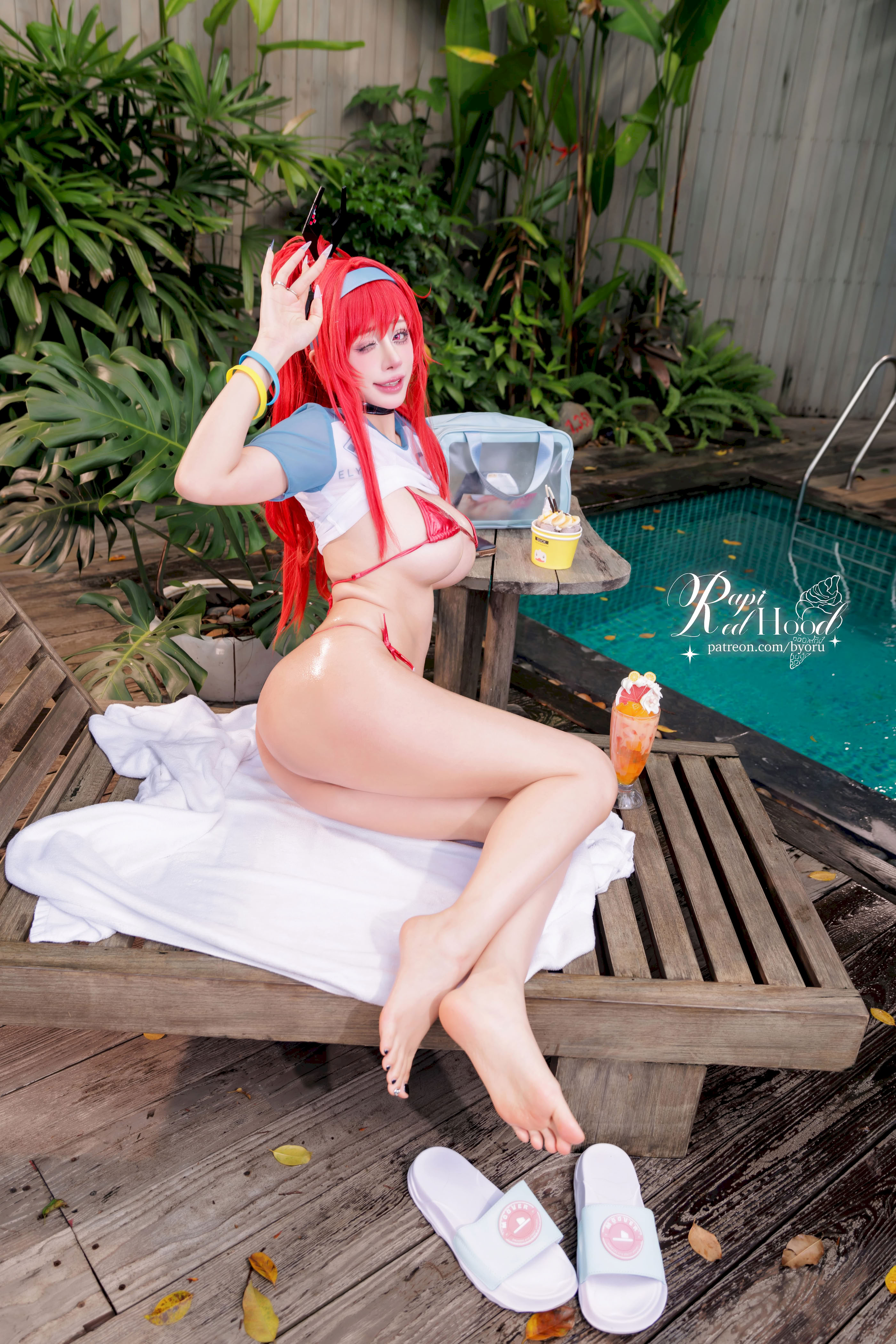 Đọc truyện hentai Tuyển tập Albums siêu phẩm Cosplay - Chap 1308 - Byoru - Rapi Redhood summer