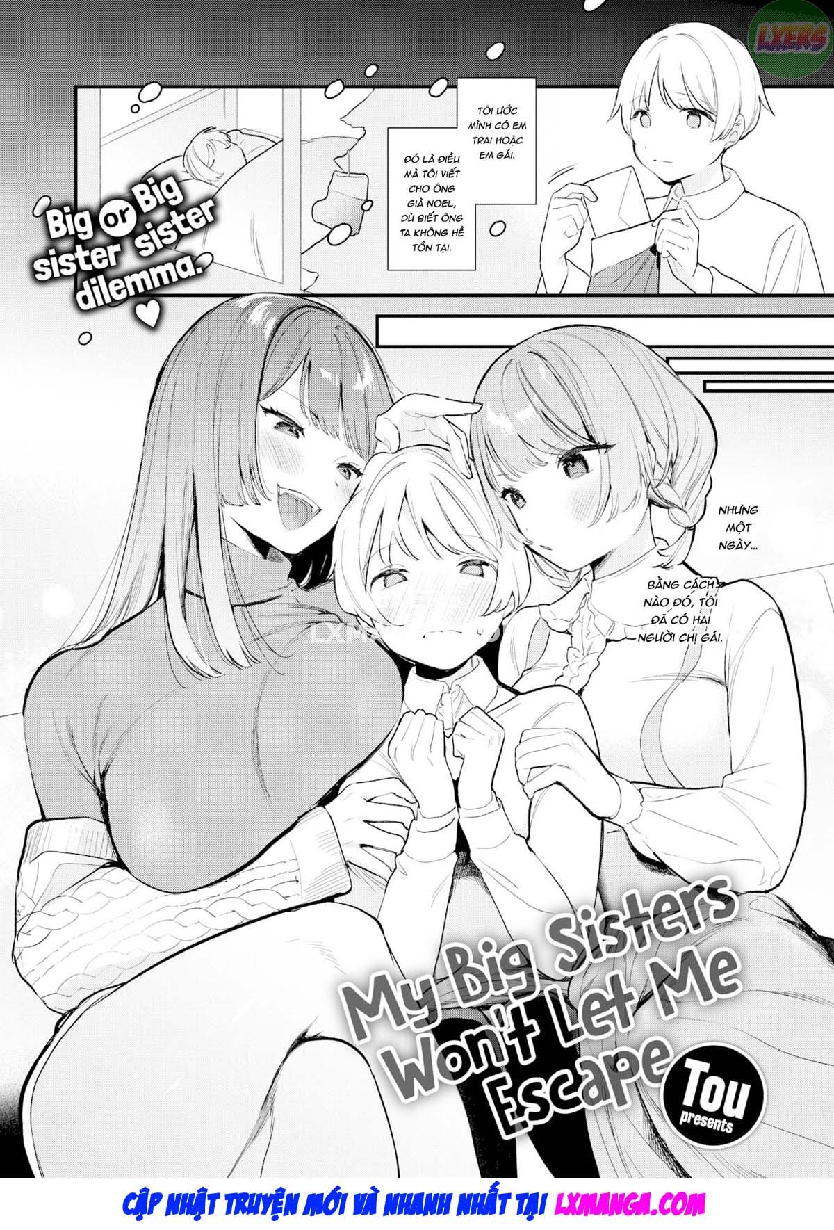 Đọc truyện hentai Không thoát được hai chị gái - Oneshot