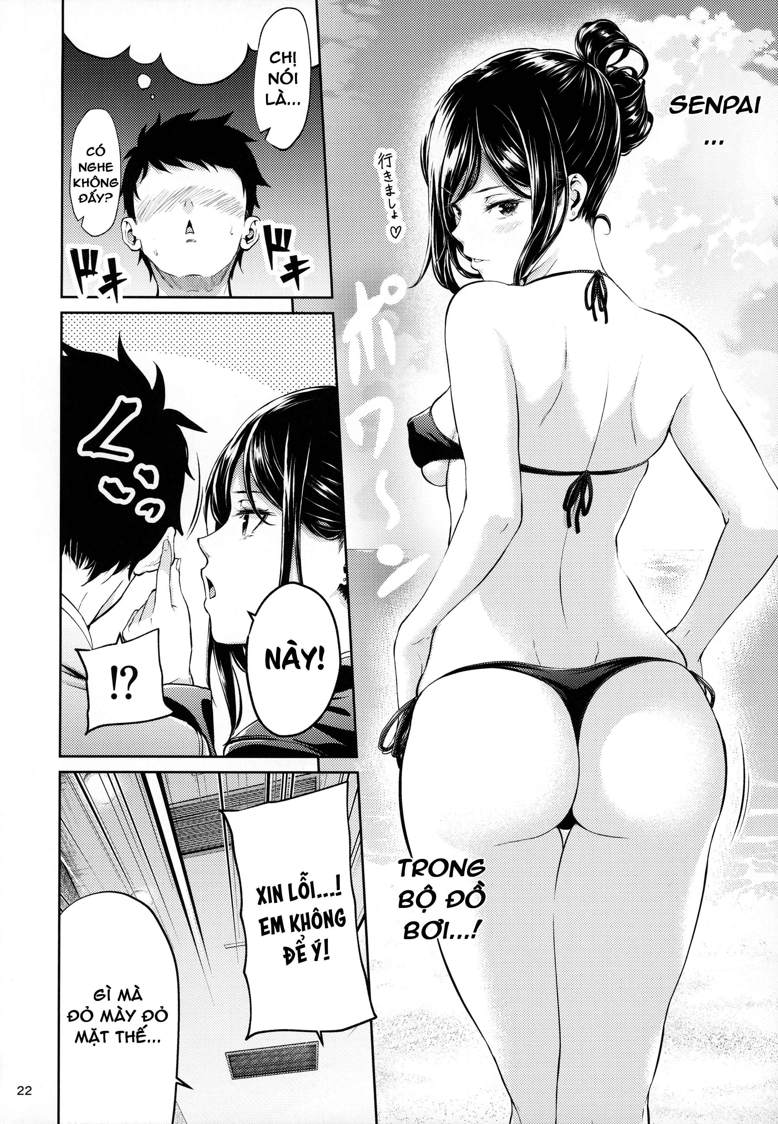 Đọc truyện hentai Tiền bối nơi công sở - Bãi biển và lần đầu