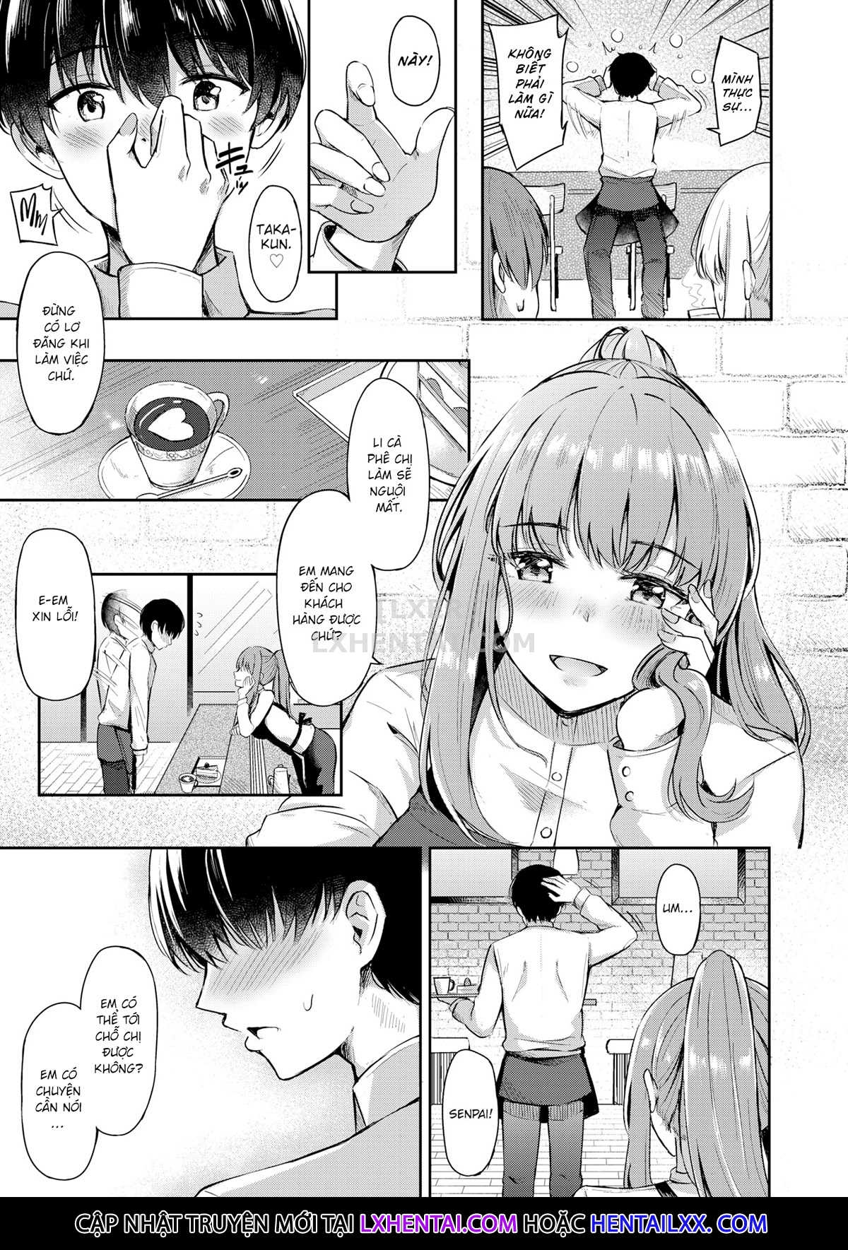 Đọc truyện hentai The Taste of Senpai's Coffee - Oneshot