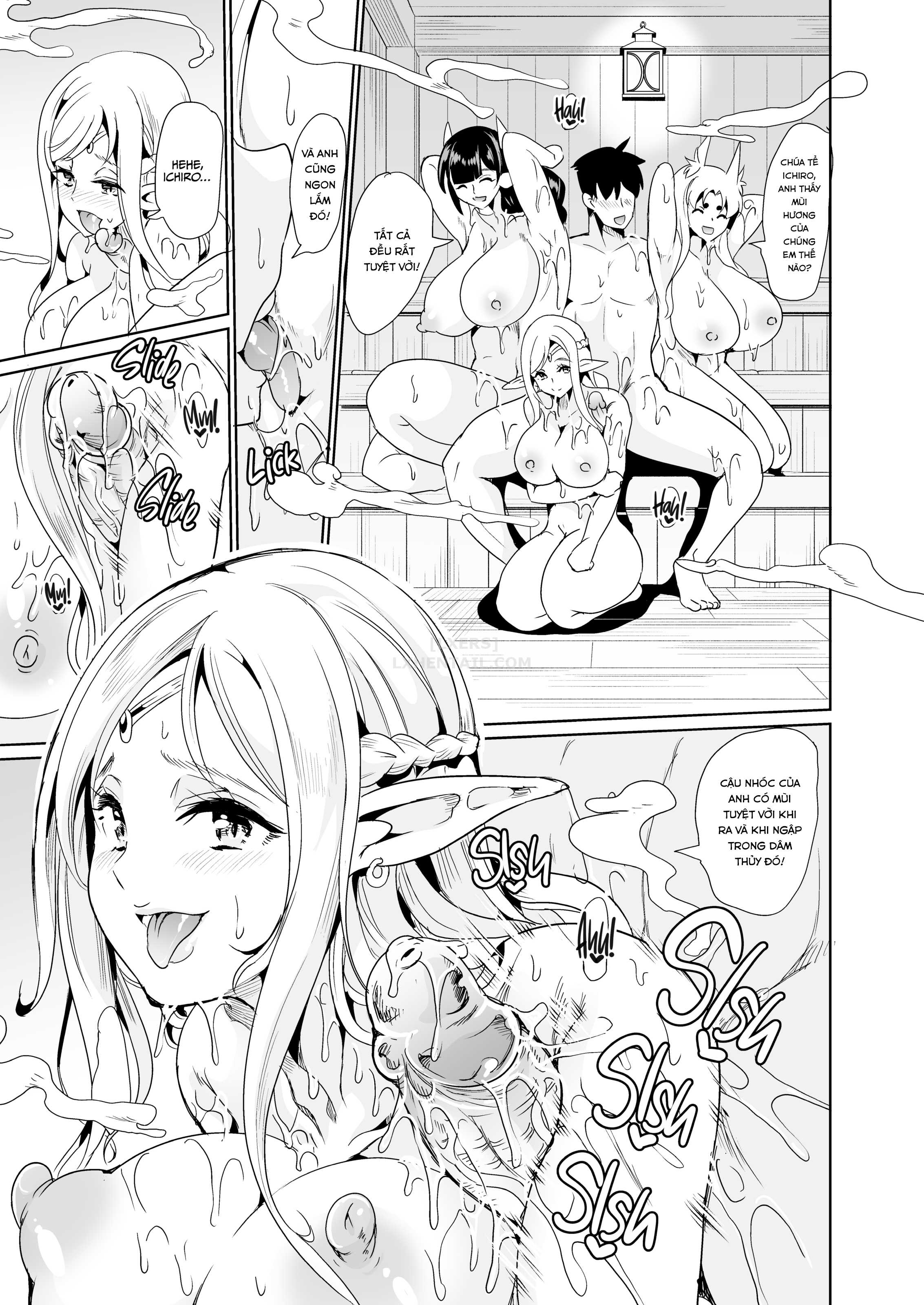 Đọc truyện hentai My Harem in Another World Collection - Chap 8 - Pussy Carousel - 15-girl Sexual Theme Park