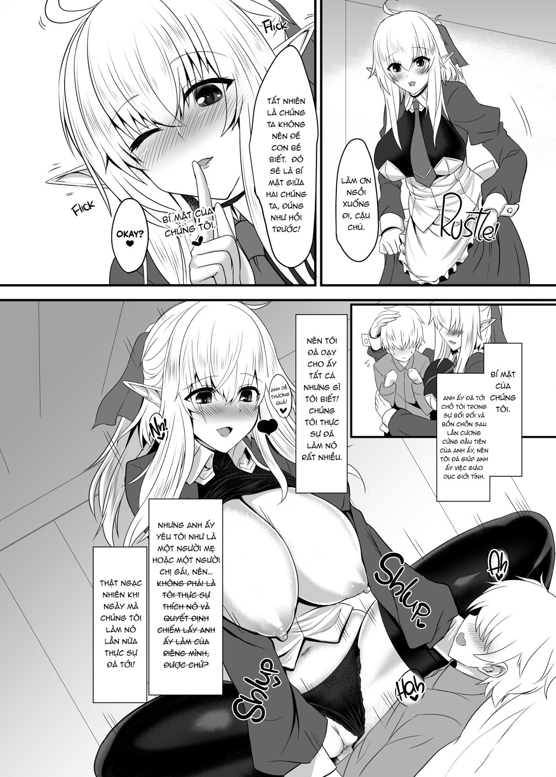 Đọc truyện hentai I Love You So, Young Master! - Chap 2 - I Wanna Be Jumped by Elf Mommy-