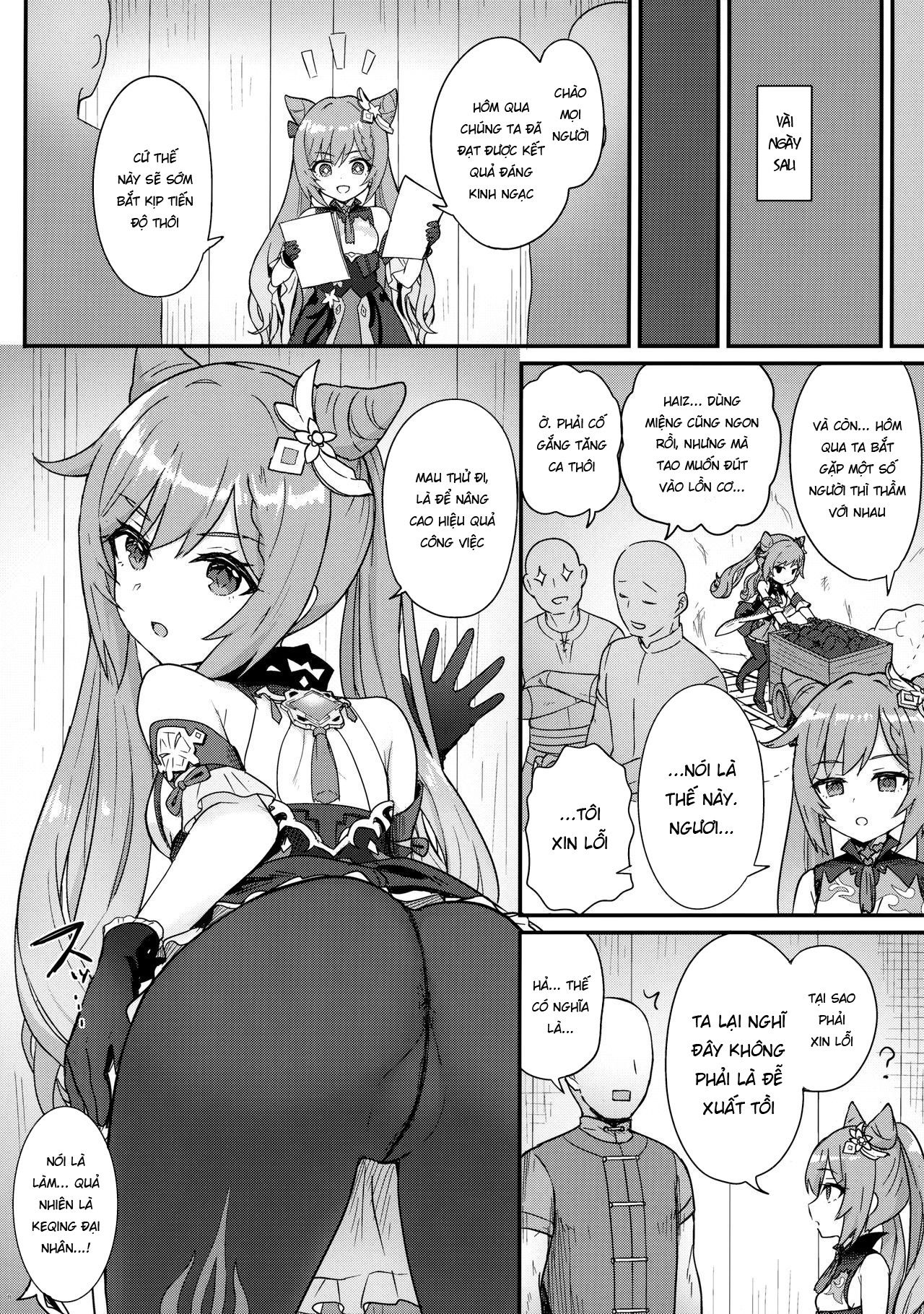 Đọc truyện hentai Keqing-chan Efficiently Works Her Subordinates - Oneshot