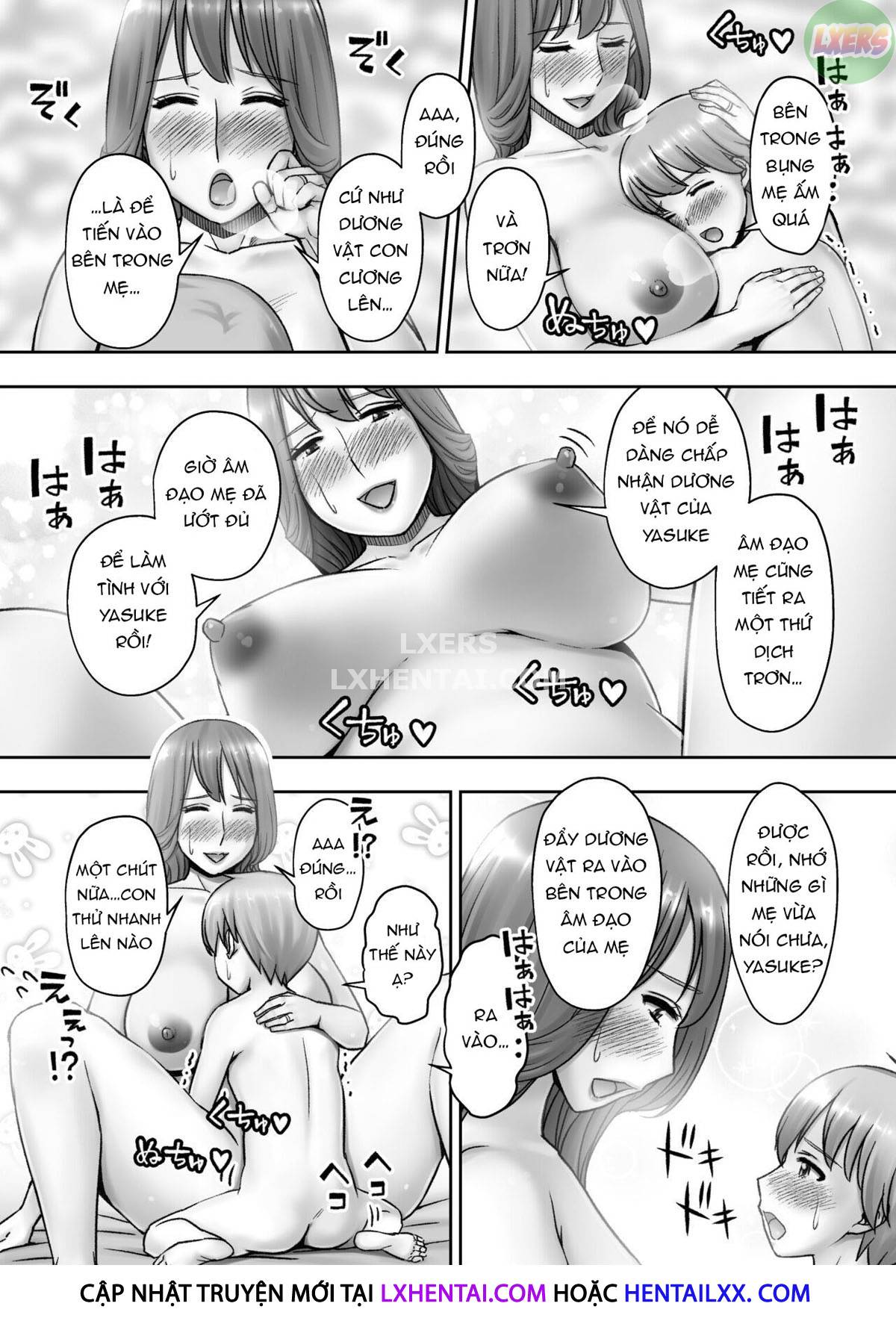 Đọc truyện hentai Giáo dục giới tính của người mẹ dâm đãng - Oneshot