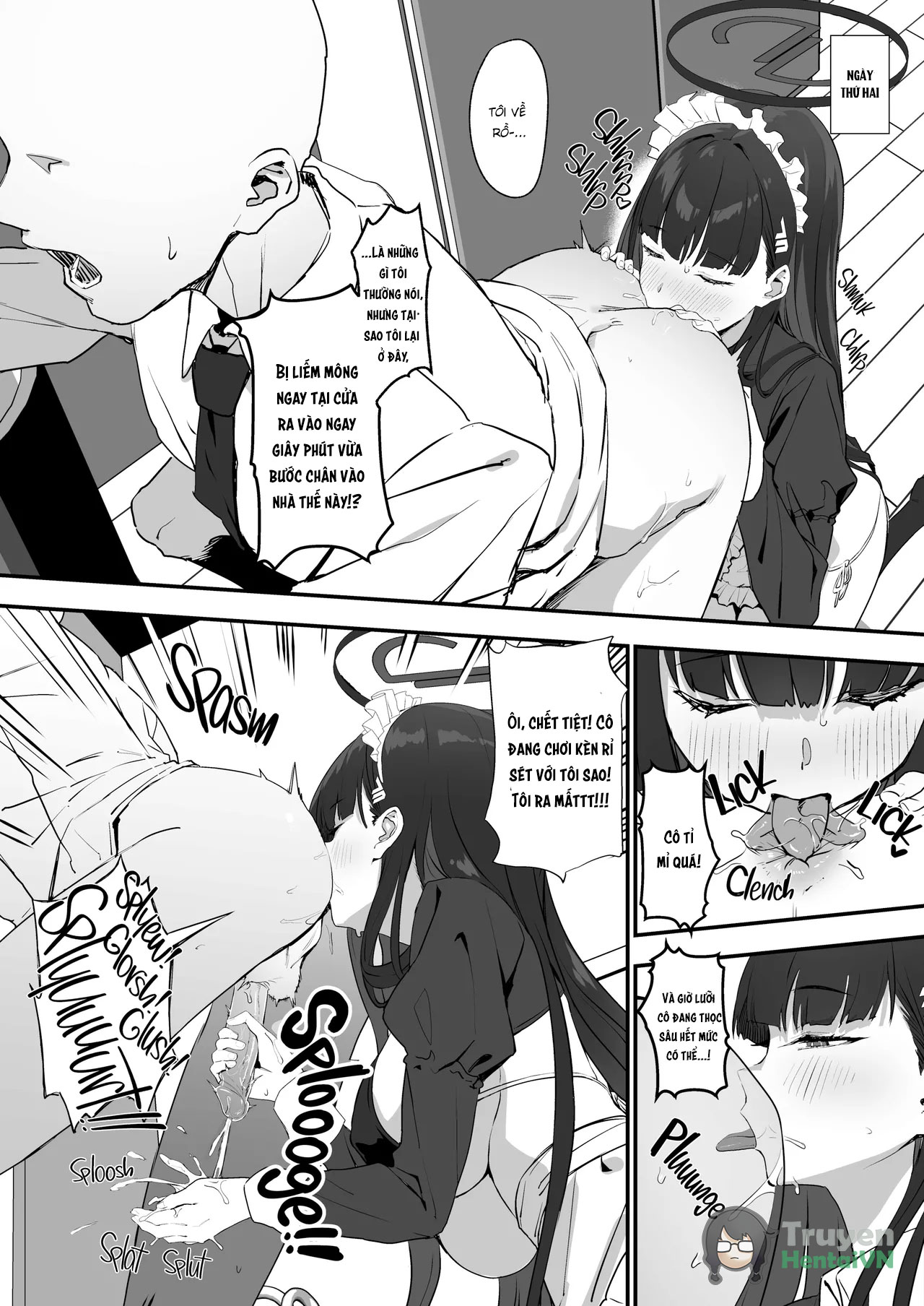 Đọc truyện hentai Tsukatsuki Rio no Maid Seikatsu (Blue Archive) - Oneshot