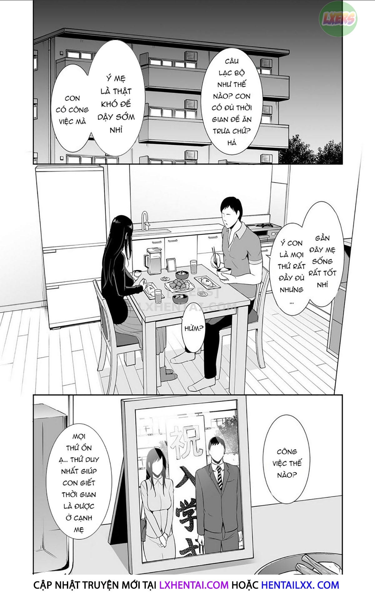 Đọc truyện hentai Haha wa Yoru ni Saku Single Mother no Haishin Kiroku - Oneshot