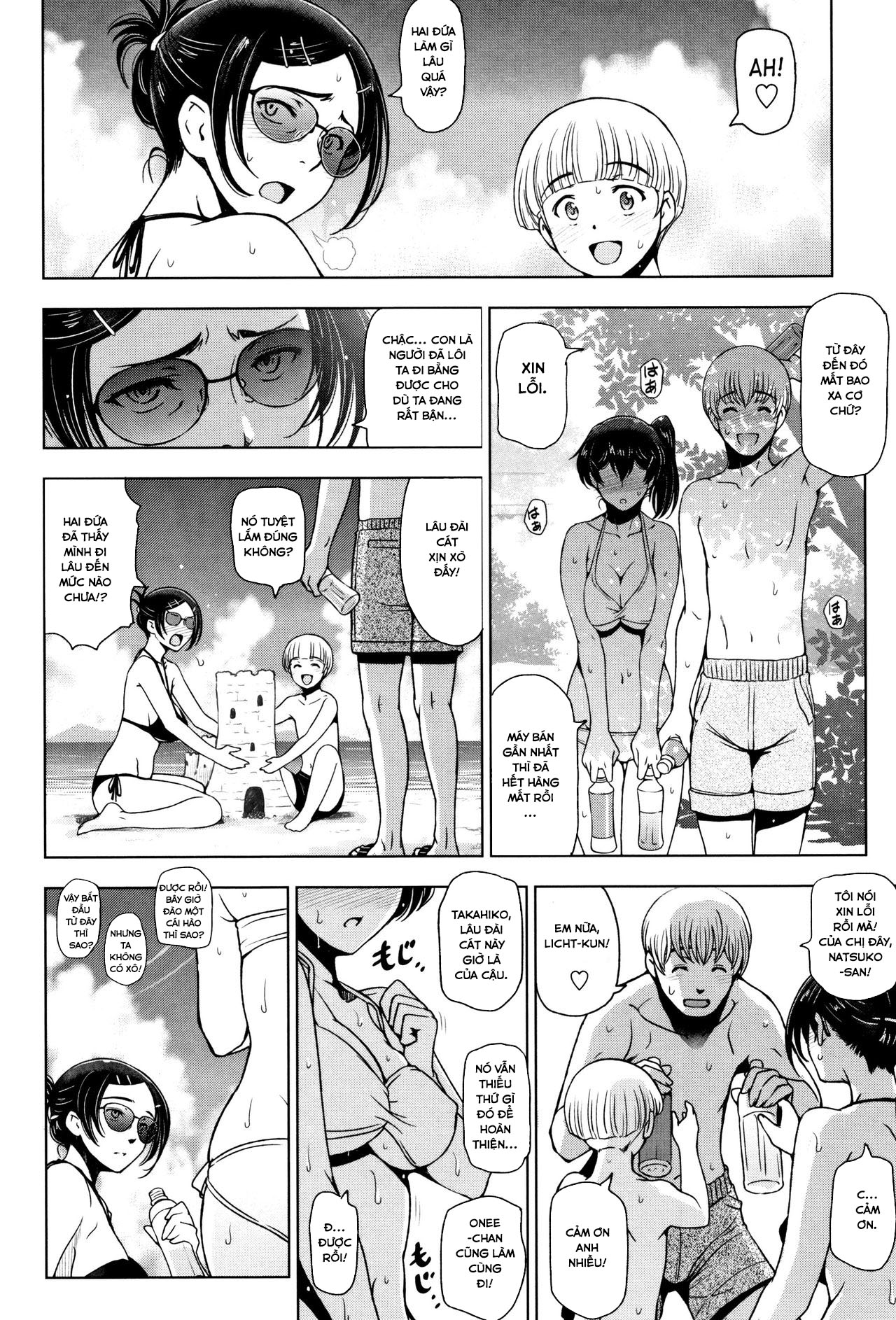 Đọc truyện hentai Natsu-jiru ~Ase ni Mamirete Gucchagucha - Chap 4