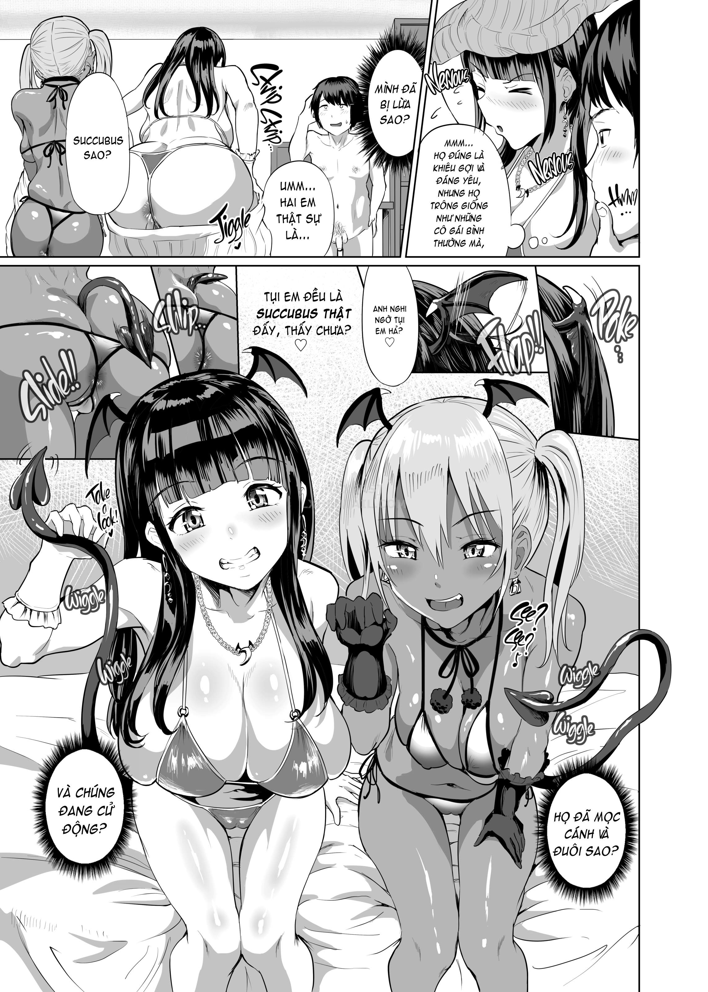 Đọc truyện hentai Succubus☆Delivery!! - Chap 1 - My Report on the Time I Called a Pair of Succubus Call Girls