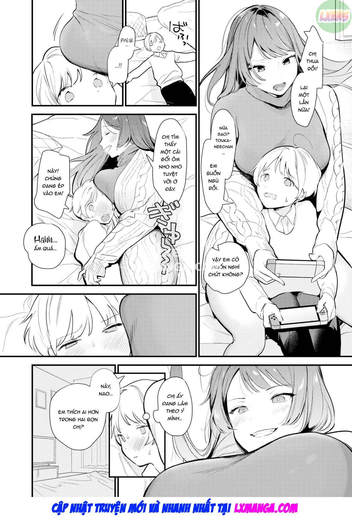 Đọc truyện hentai Không thoát được hai chị gái - Oneshot