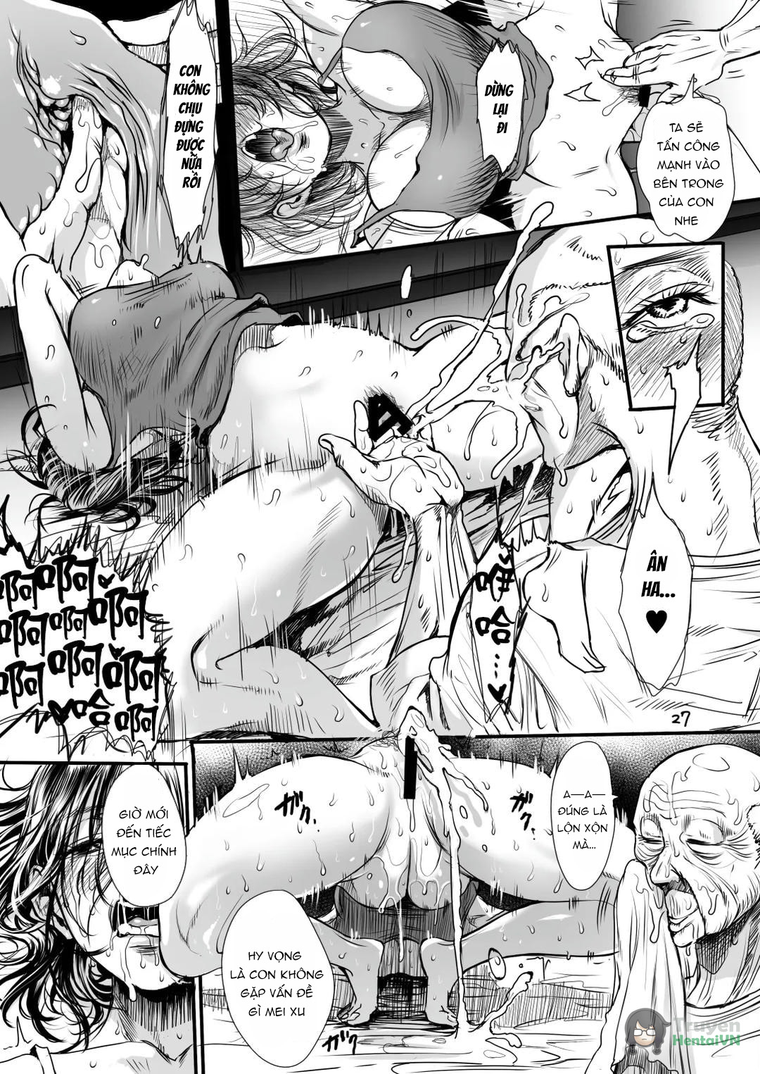 Đọc truyện hentai Tắm cho lão già dâm dục - Oneshot