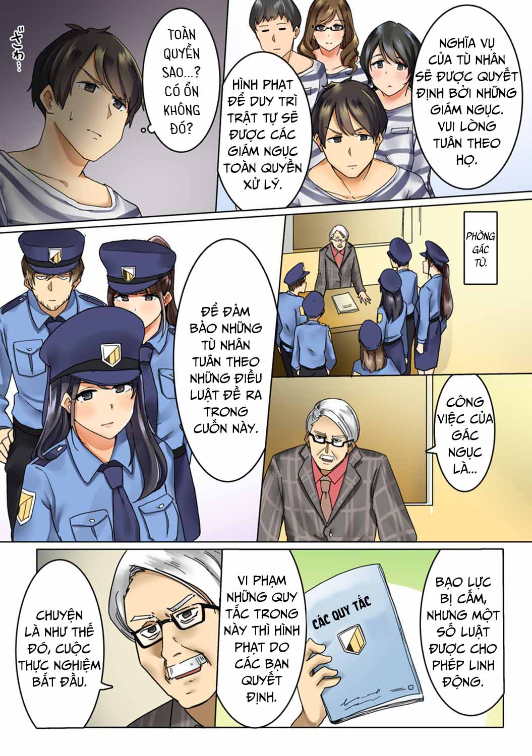 Đọc truyện hentai Kangoku Zemi Kanshu ni Zettai Fukujuu o Shiirarete - Chap 1