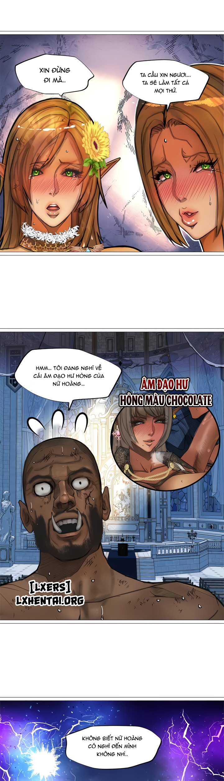 Đọc truyện hentai Nữ Hoàng Dark Elf Và Nô Lệ Orc - Chap 30