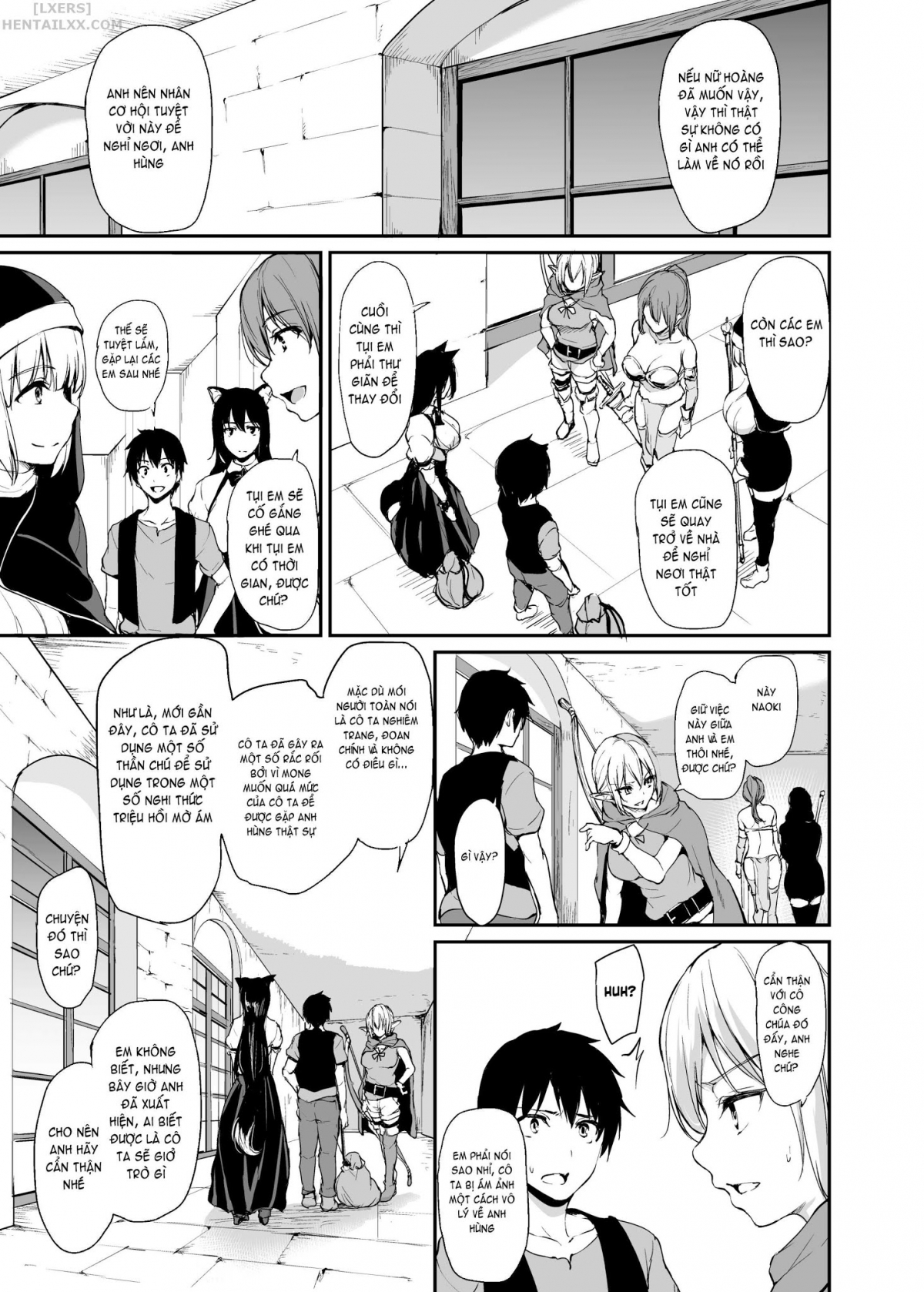 Đọc truyện hentai Tales of a Harem in Another World - Chap 3 - Creampie the Lady Knights!