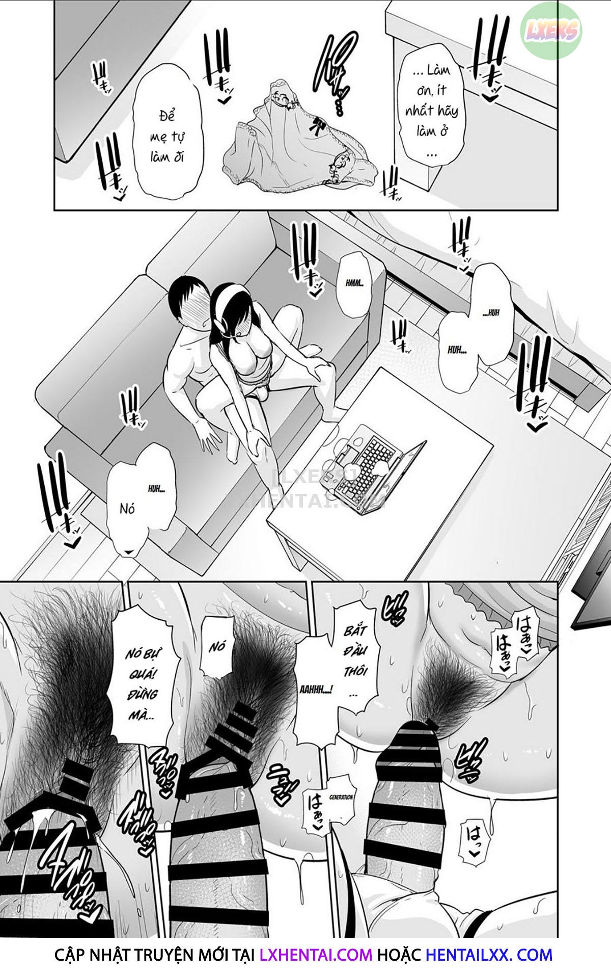 Đọc truyện hentai Haha wa Yoru ni Saku Single Mother no Haishin Kiroku - Oneshot