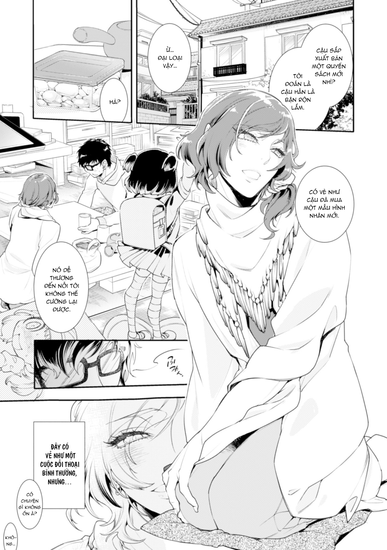 Đọc truyện hentai Lolicon Doutei Ero Mangaka-kun, Kinjo no Jojifuku Kita Yabai Mesu Onii-san ni Semarareru - Oneshot