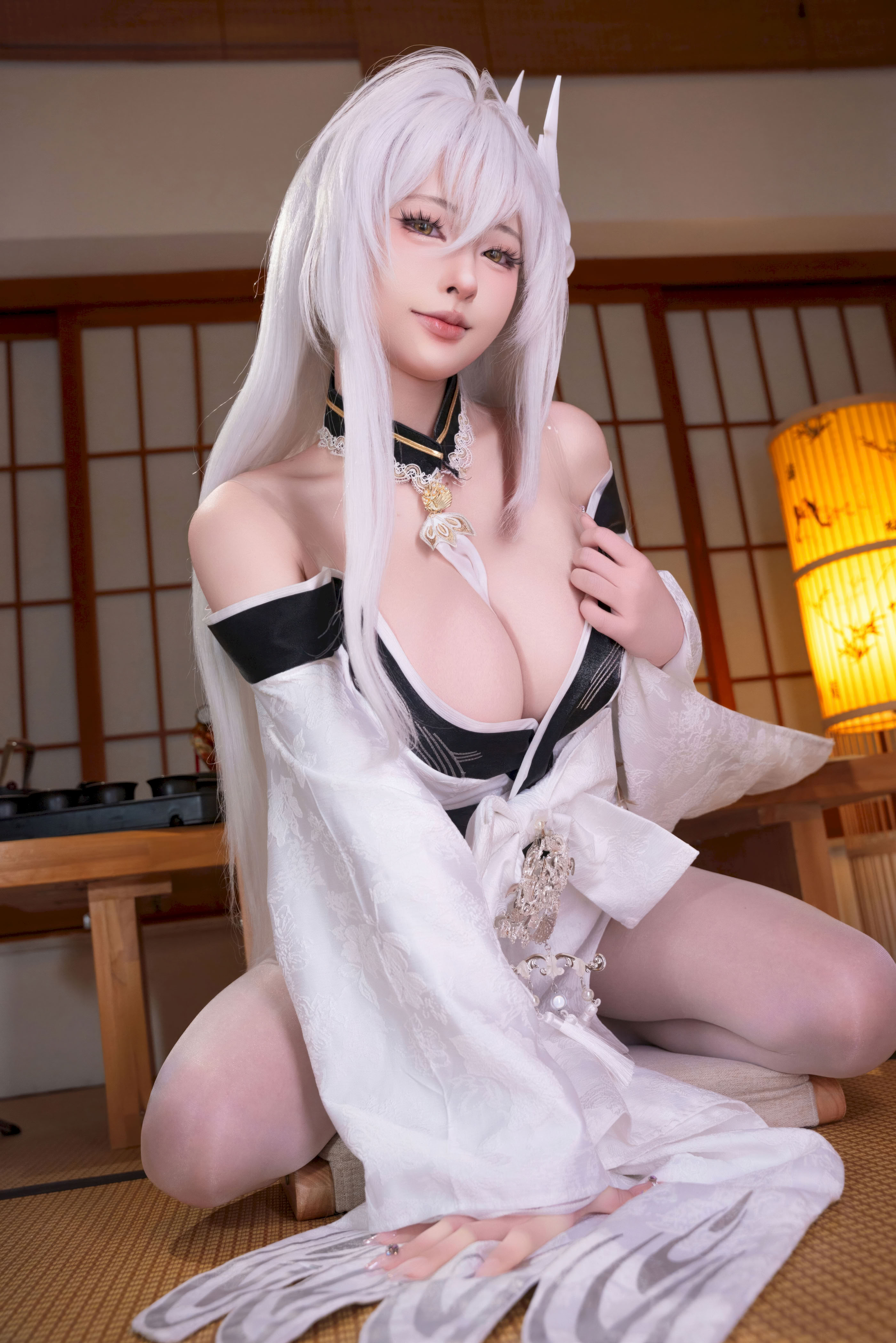 Đọc truyện hentai Tuyển tập Albums siêu phẩm Cosplay - Chap 1429 - Yuno Shimizu - Azur Lane Hakuhou Kimono