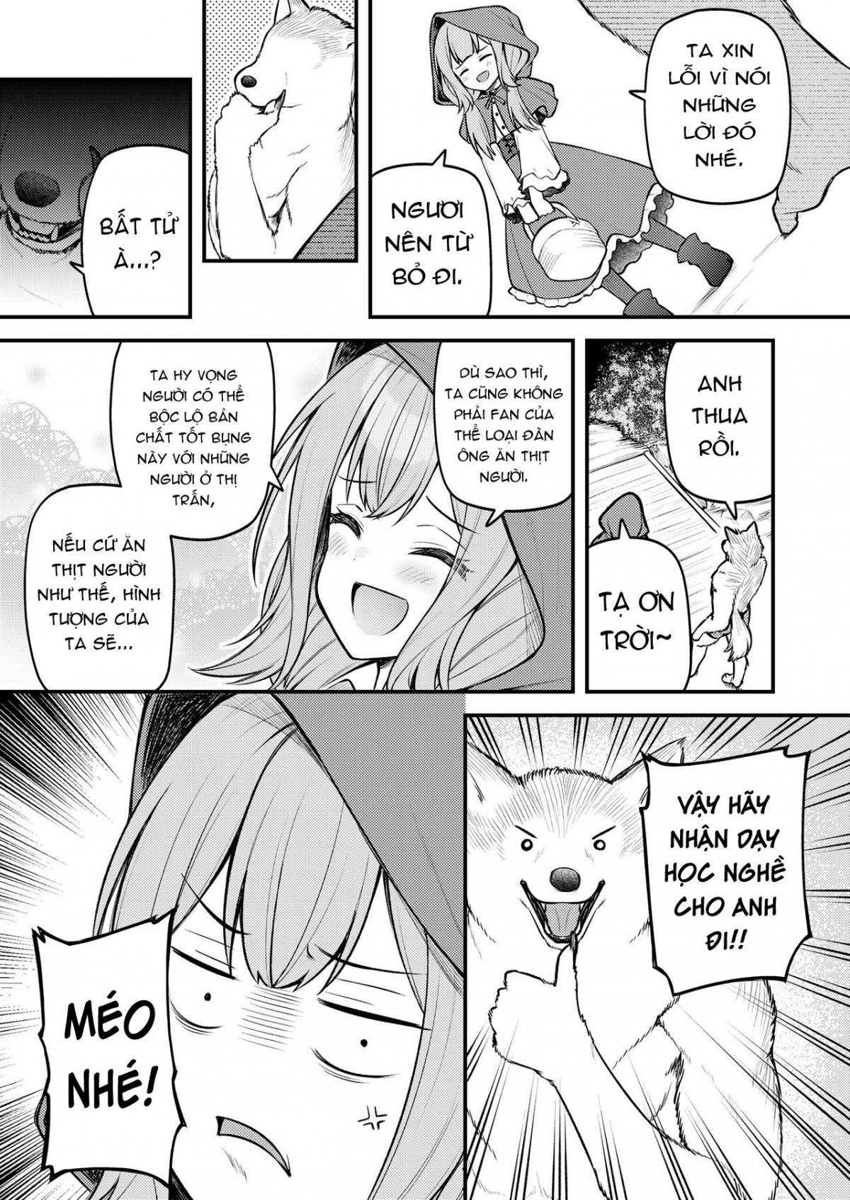 Đọc truyện hentai Cô bé quàng khăn đỏ và con sói bất tử - Bắt đầu