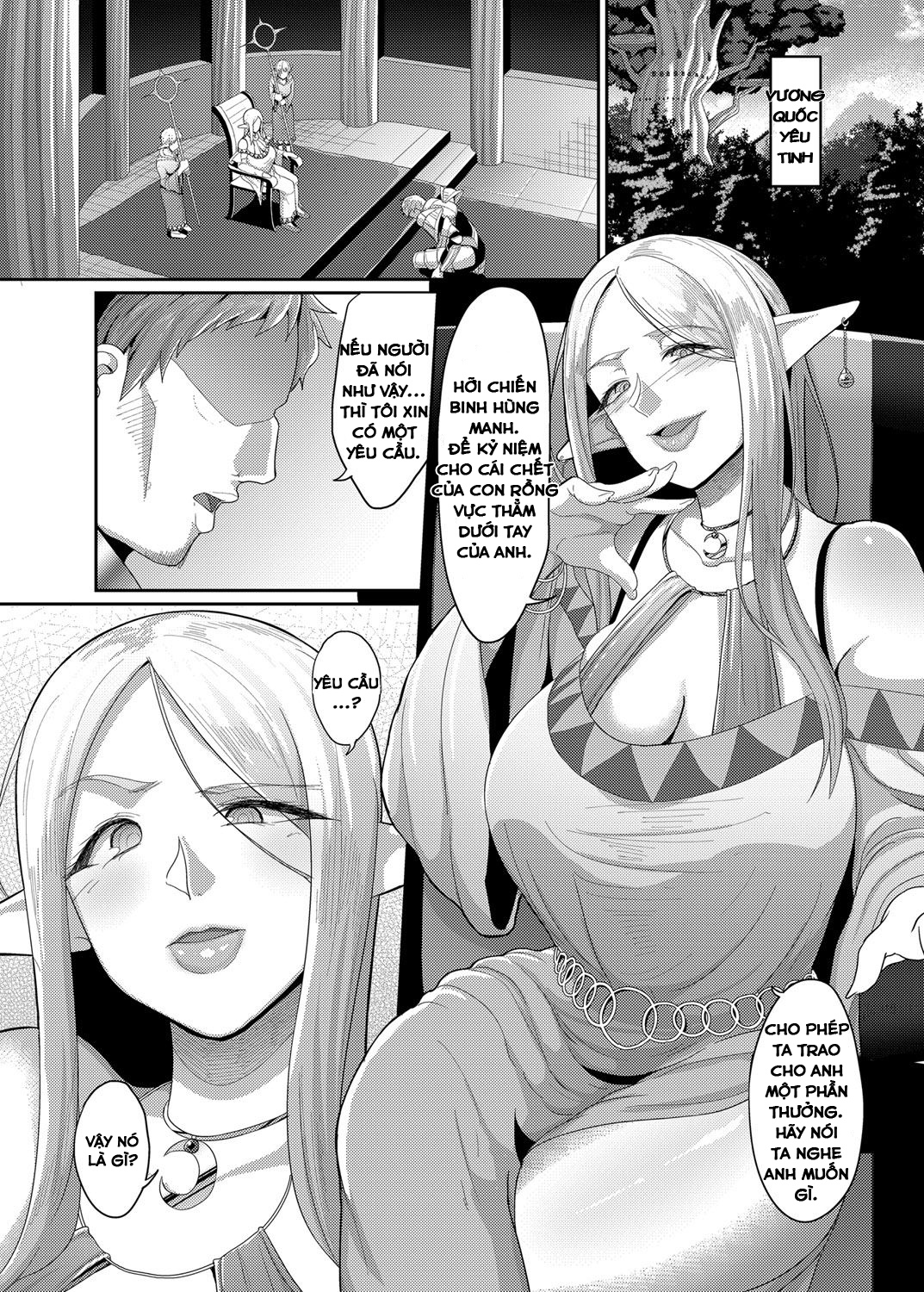 Đọc truyện hentai Takabisha Elf Kyousei Konin - Chap 1