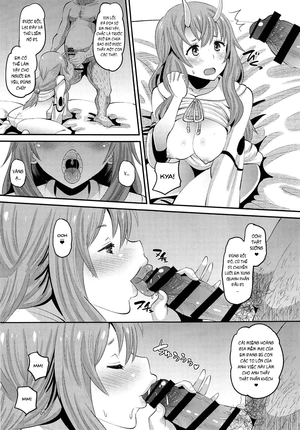 Đọc truyện hentai Oni Musume ni Inmon Tsukete Mita Ken - Oneshot