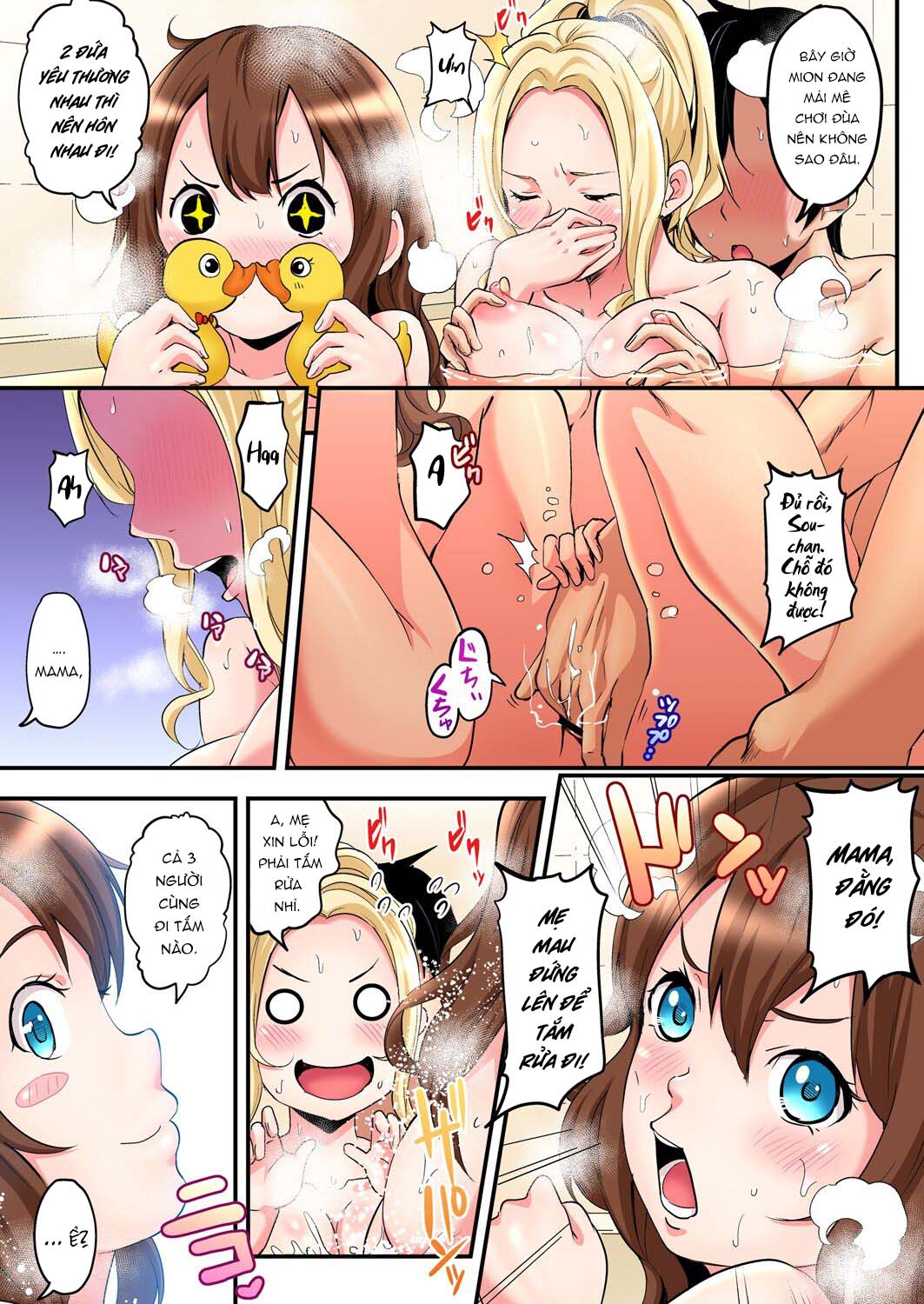 Đọc truyện hentai Bà Mẹ Teen Và Các Tư Thế SEX - Chap 2: Tắm chùng chị vợ