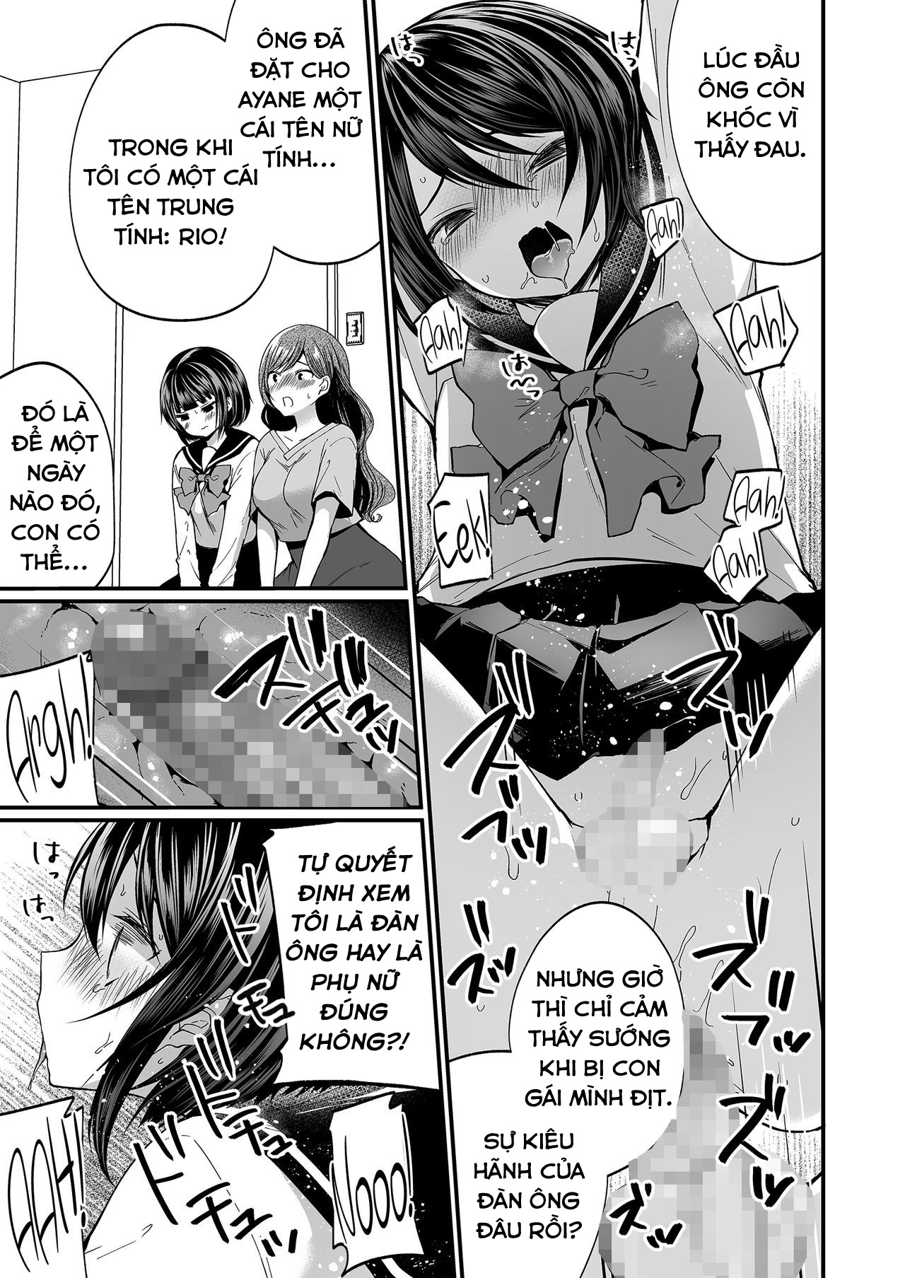 Đọc truyện hentai Hatsujou Futanari Musume to Mesu Ochi Papa - Oneshot