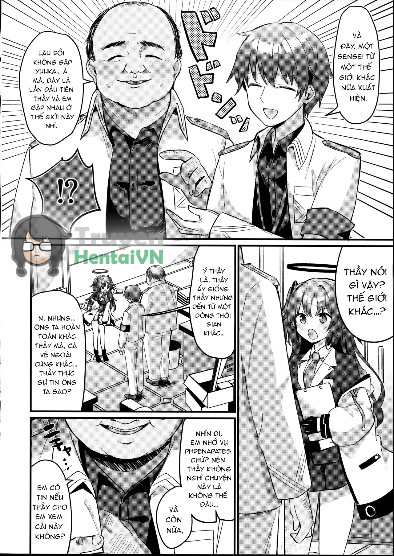 Đọc truyện hentai ENG-Chiune_Kimodebu Sugite Kivotos o Horoboshita Sensei ga Bessekaisen no Yuuka o NTR Ryoujoku suru Hon - Oneshot