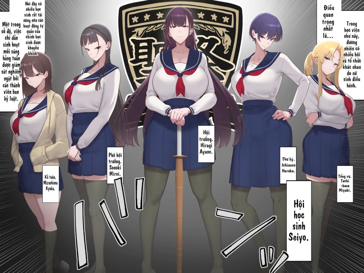 Đọc truyện hentai Daraku Seitokai ~Hiiragi Ayane Hen~ - Chap 1