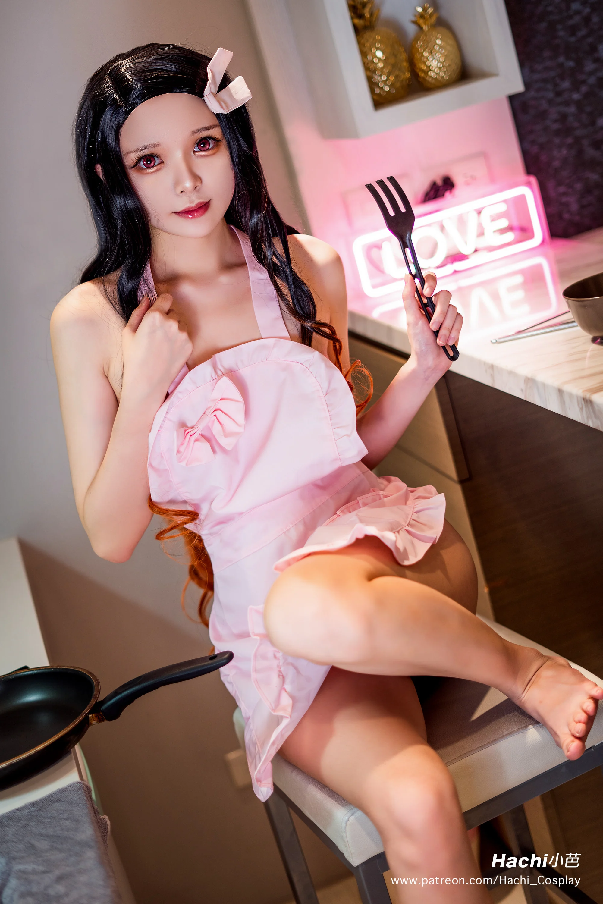 Đọc truyện hentai Tuyển tập Albums siêu phẩm Cosplay - Chap 572 - Hachi - Nezuko Apron