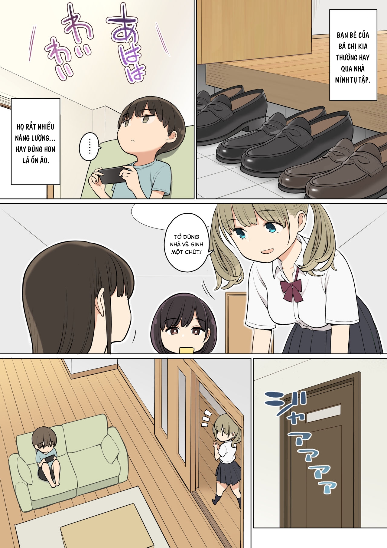 Đọc truyện hentai Mấy bà bạn của chị tôi thật hư hỏng!! - Oneshot