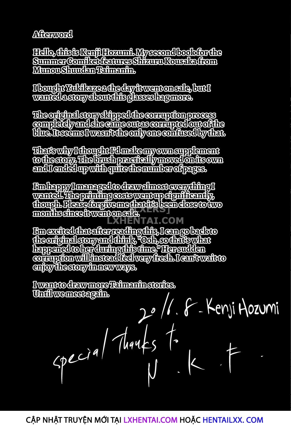 Đọc truyện hentai Taima Sange ~San~ - Oneshot