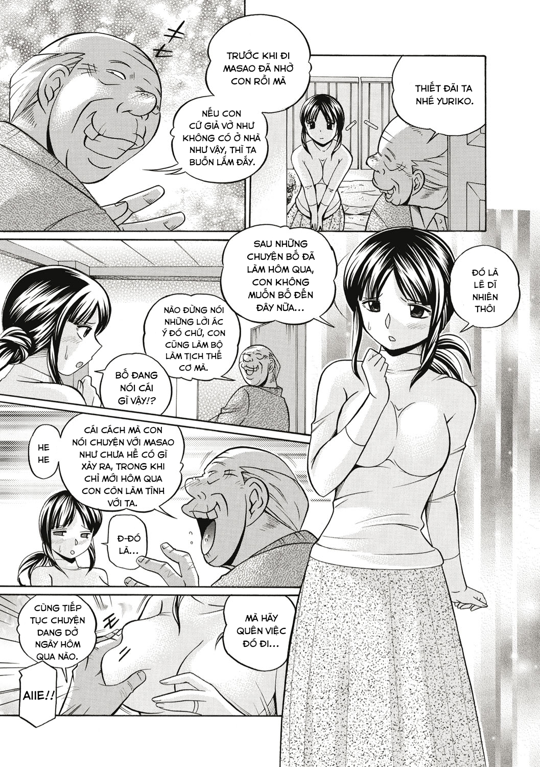Đọc truyện hentai Yuriko and her Father-in-Law - Chap 2