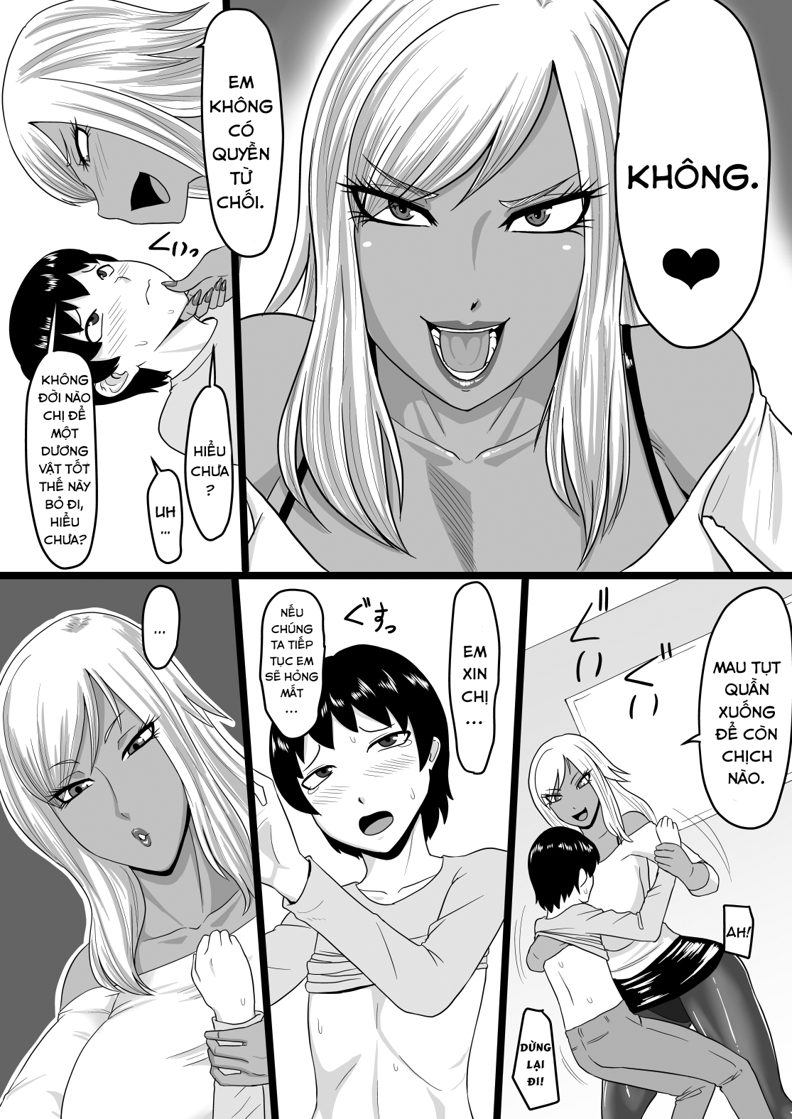 Đọc truyện hentai Warui Gal ni Tsukamatta Sonogo - Oneshot