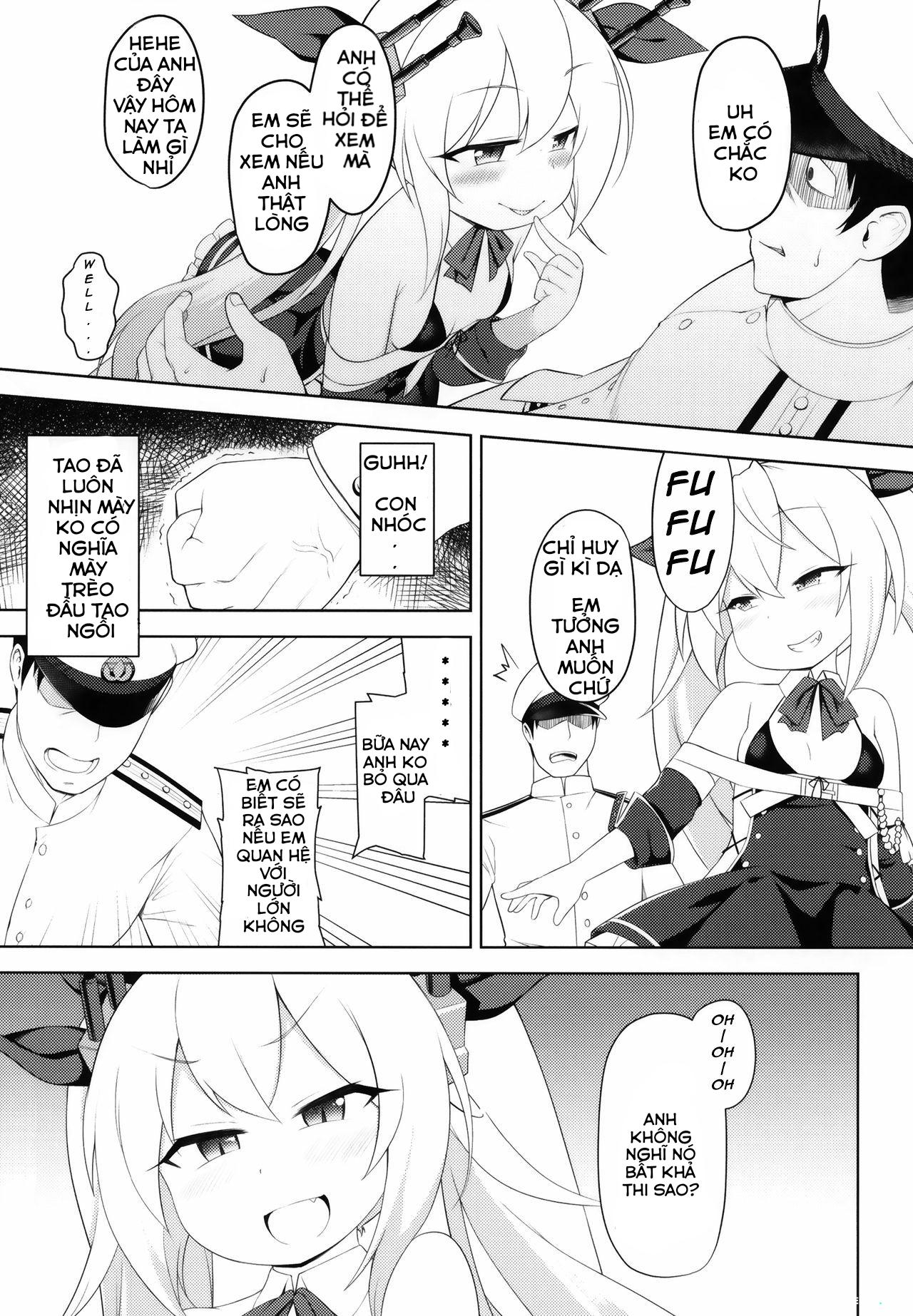 Đọc truyện hentai [Azur lane] Namaiki Kuchikukan Wakarase Challenge - Oneshot