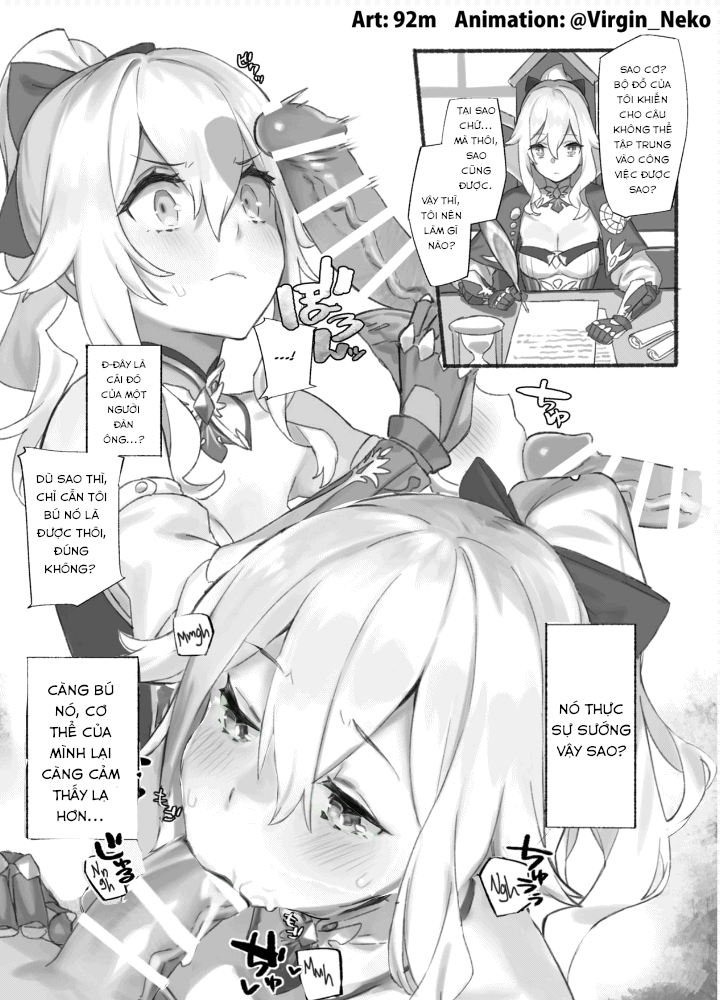 Đọc truyện hentai Captain Jean's Consultation Room (Genshin Impact) - Ảnh động (không màu)