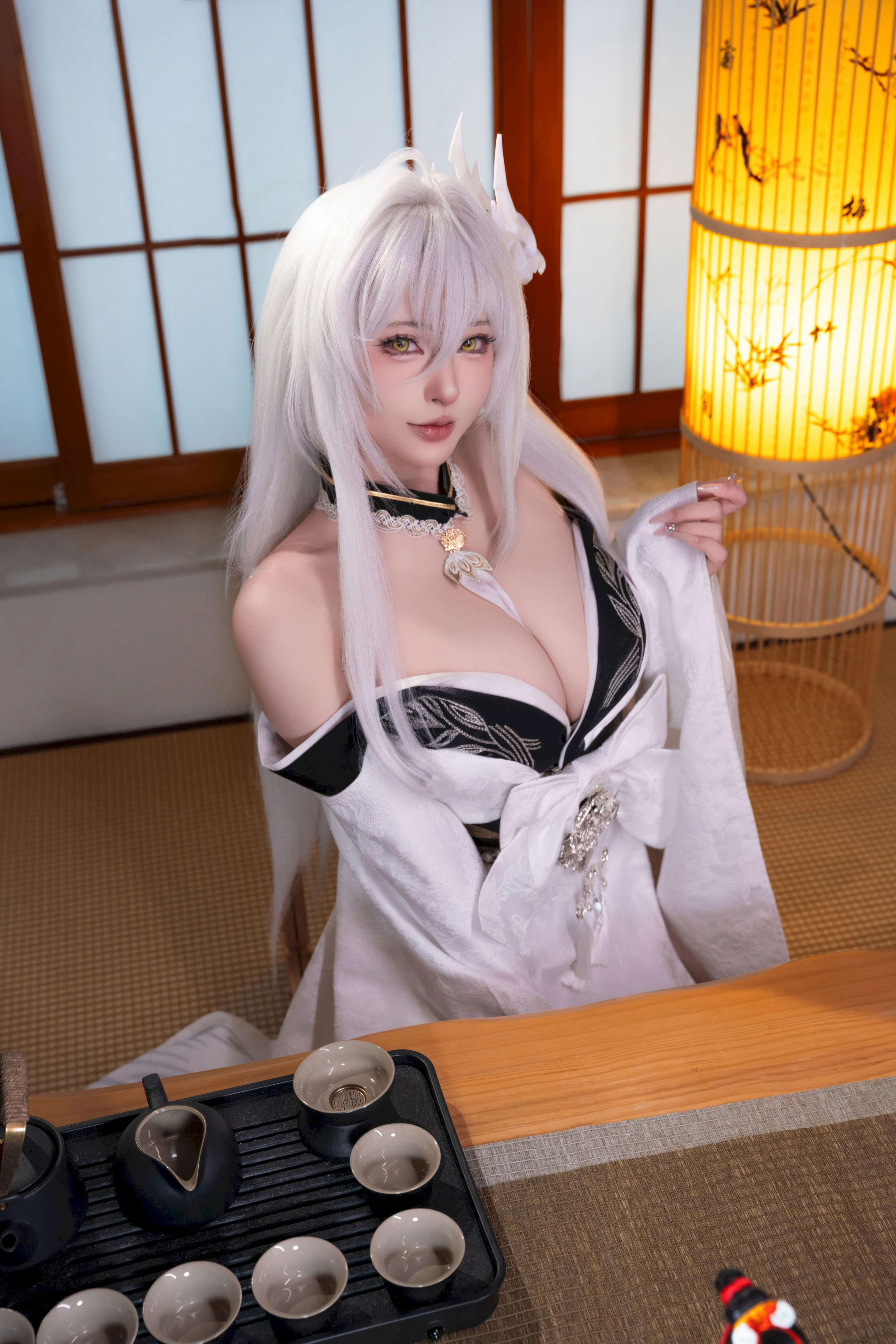 Đọc truyện hentai Tuyển tập Albums siêu phẩm Cosplay - Chap 1429 - Yuno Shimizu - Azur Lane Hakuhou Kimono