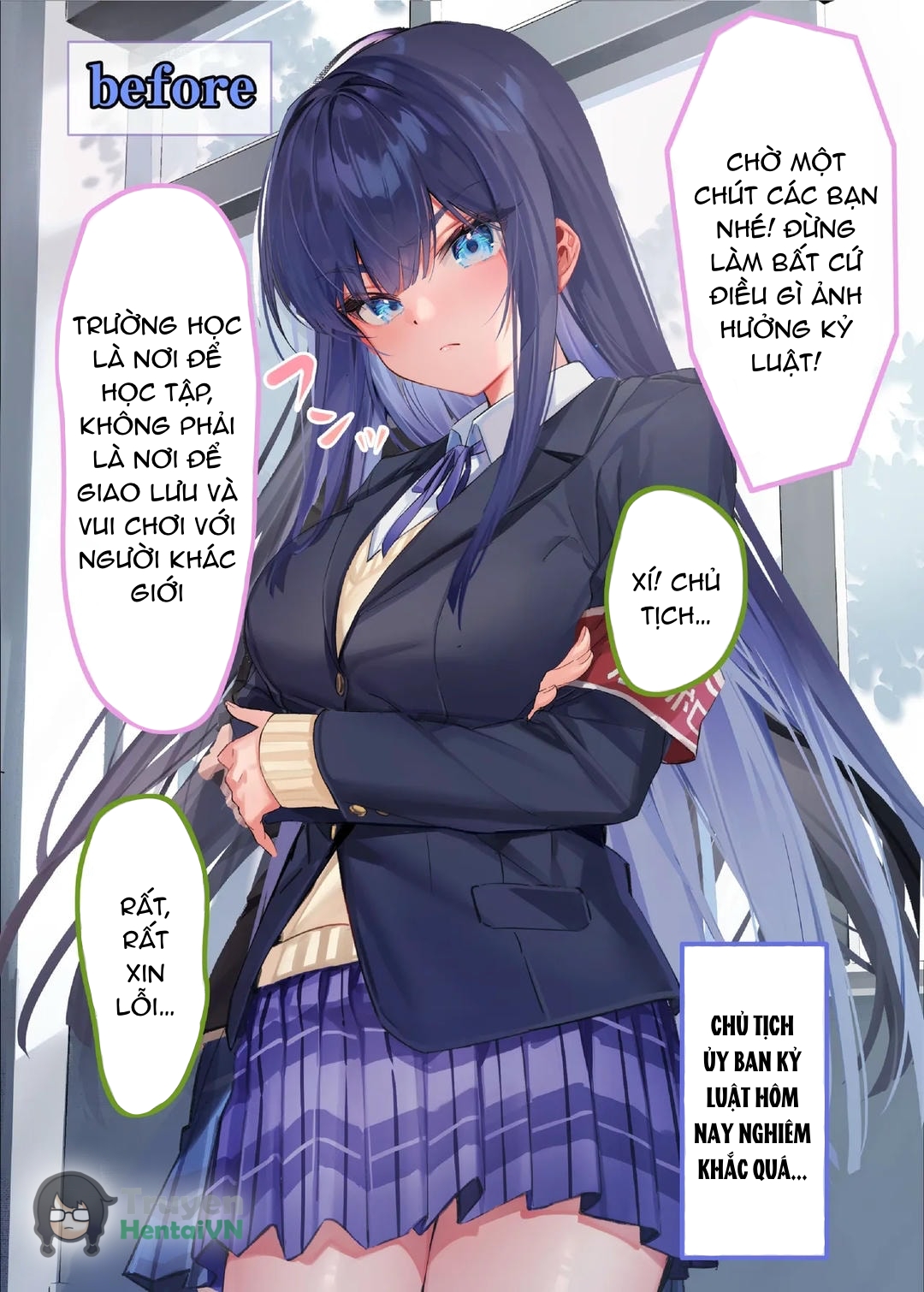 Đọc truyện hentai Boku Dake ni Amai Fuuki Iinchou to no Icha Love Nikutsubo Seikatsu Nisshi - Oneshot