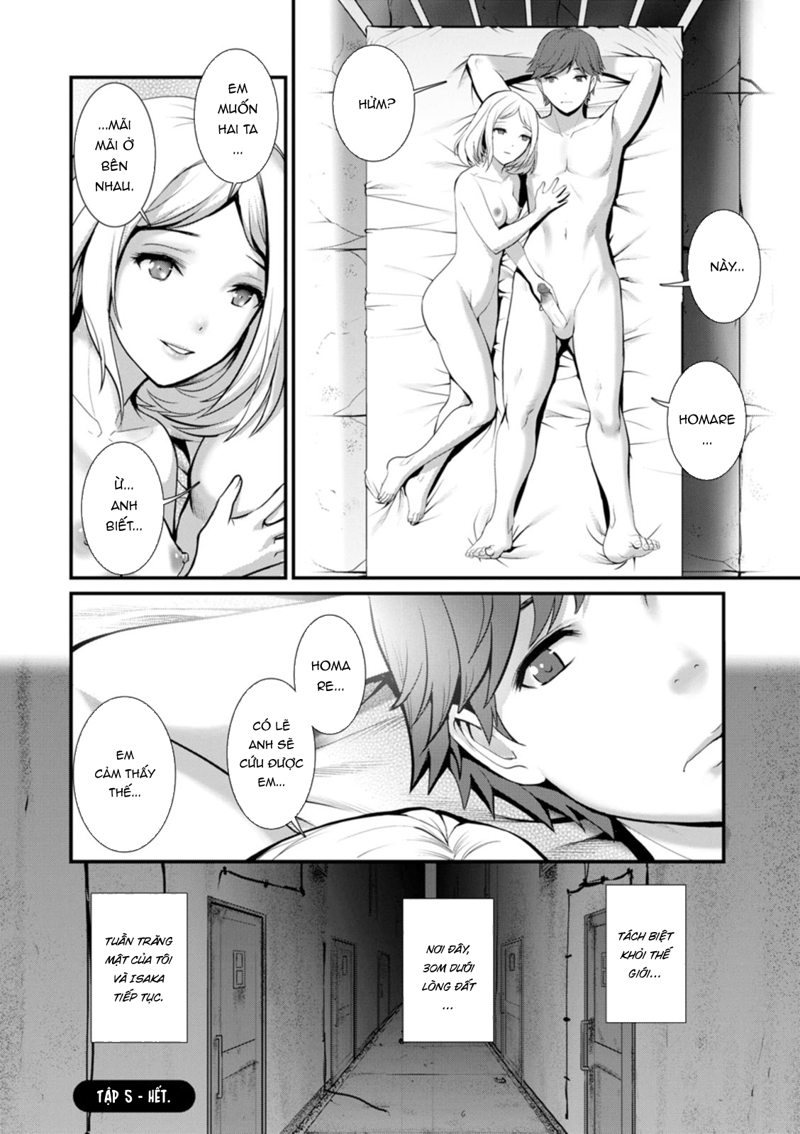 Đọc truyện hentai Tuần trăng mật dưới địa đạo 30m - Tập 5 - Đường hầm