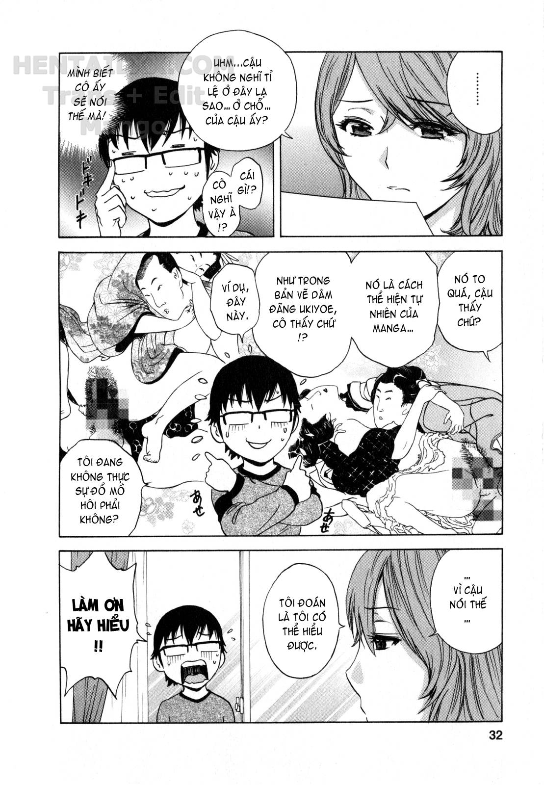 Đọc truyện hentai Life With Married Women Just Like A Manga - Chap 12