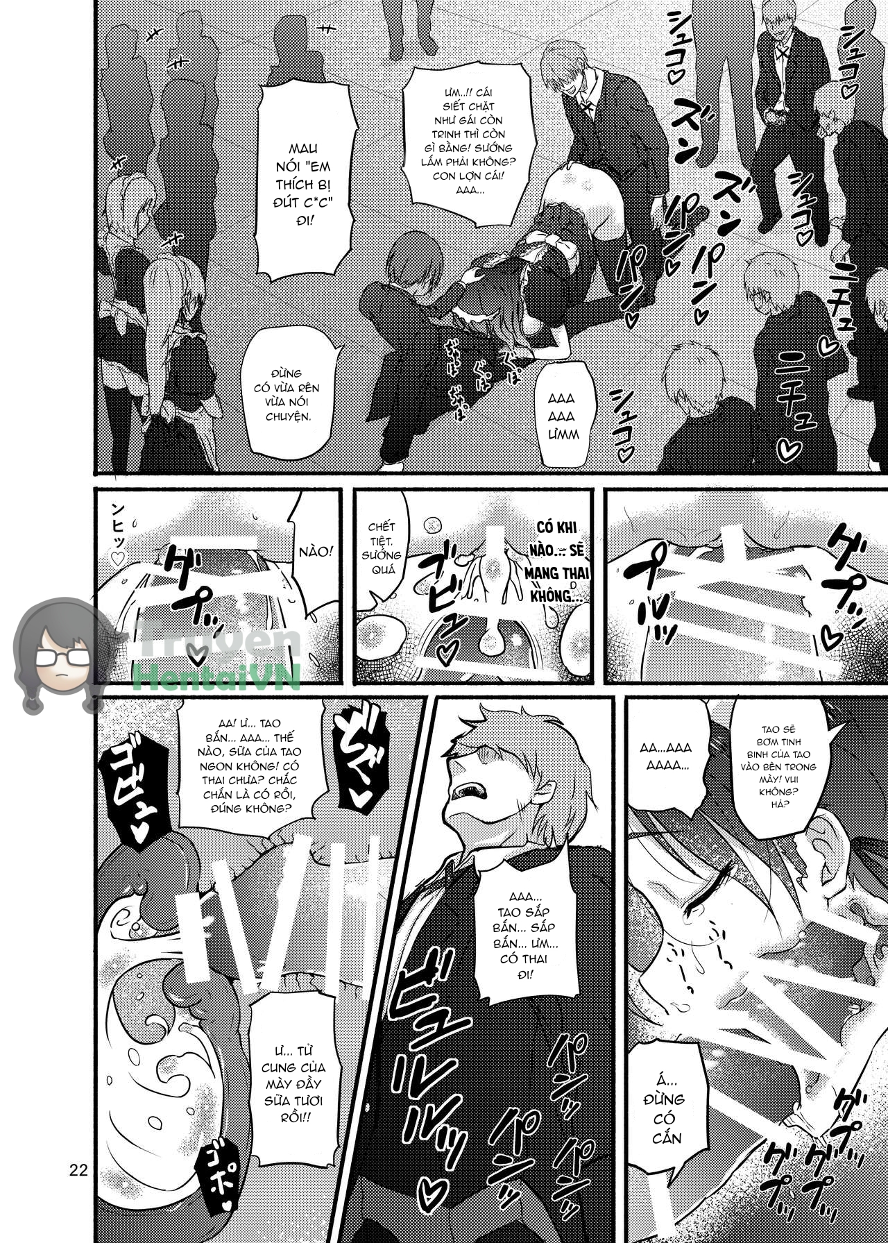 Đọc truyện hentai Futsuu no Inkya no JK Datta kedo, Maid ni Sarete, Makasare Haramasare Shussan Saserarete Bitch ni Naremashita! - Oneshot