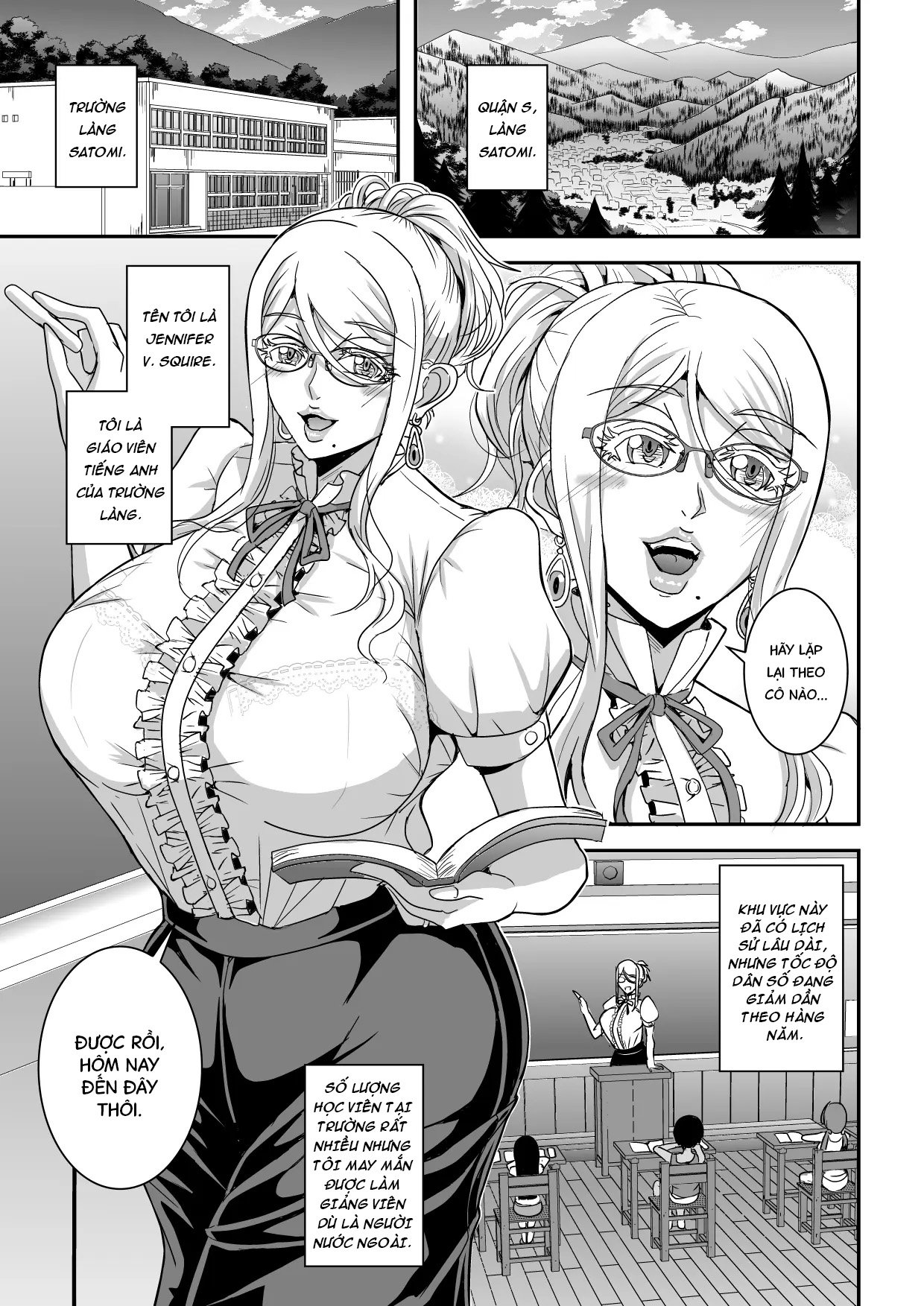 Đọc truyện hentai Cô giáo ngoại quốc tóc vàng - Oneshot