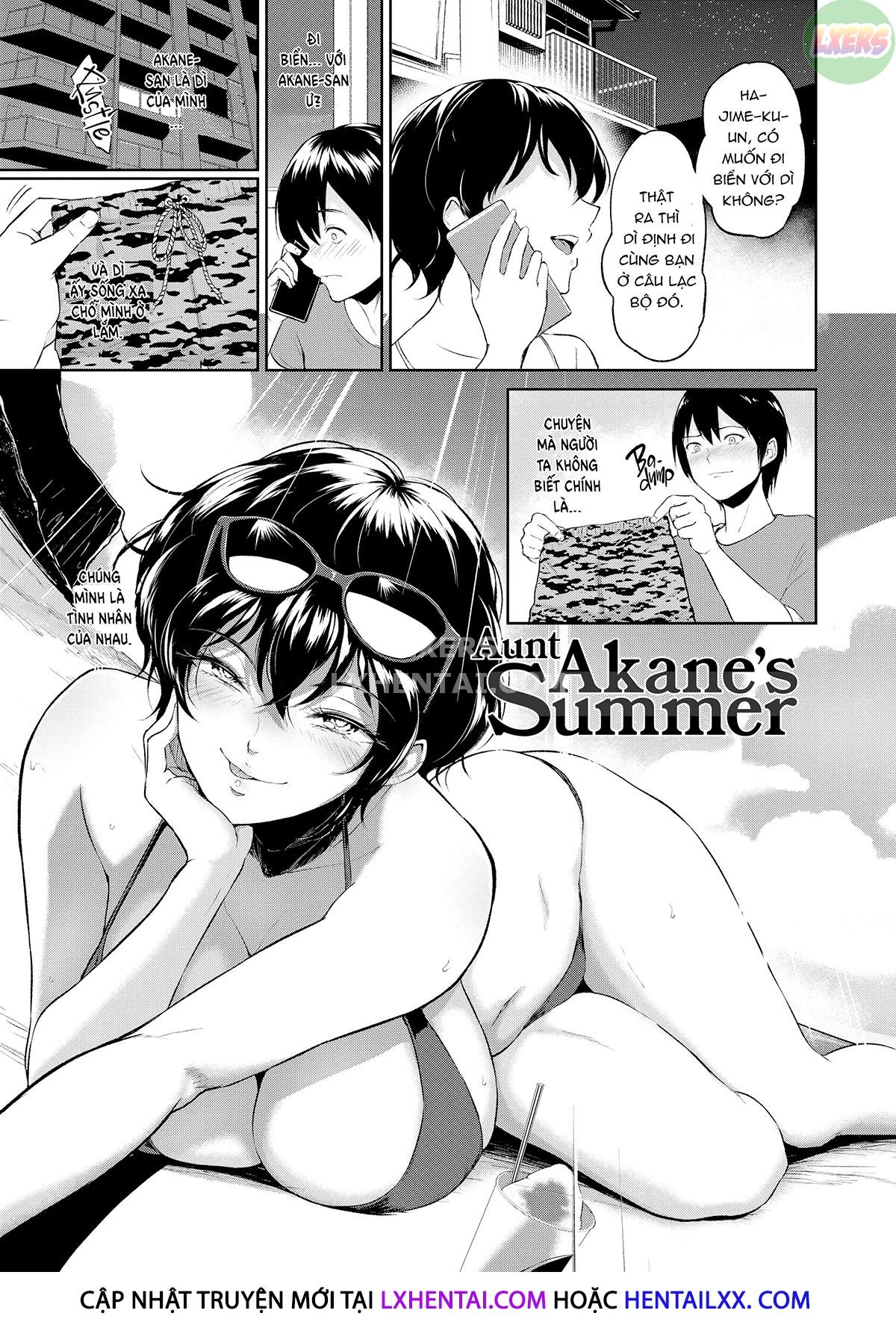 Đọc truyện hentai Làm tình - Chap 4 - Aunt Akanes Summer