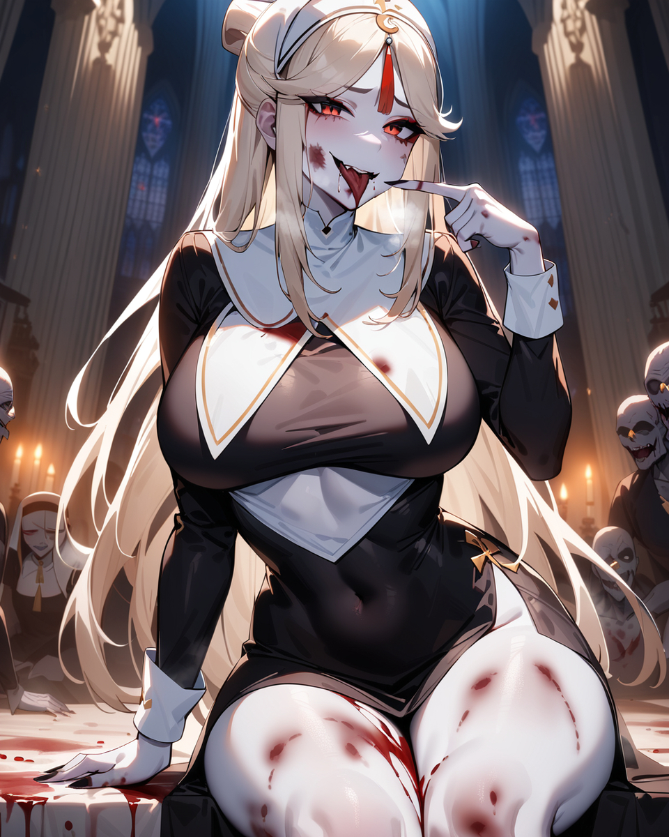 Đọc truyện hentai Tuyển tập Albums Art hentai - Chap 353 - Ningguang - Zombie Nun