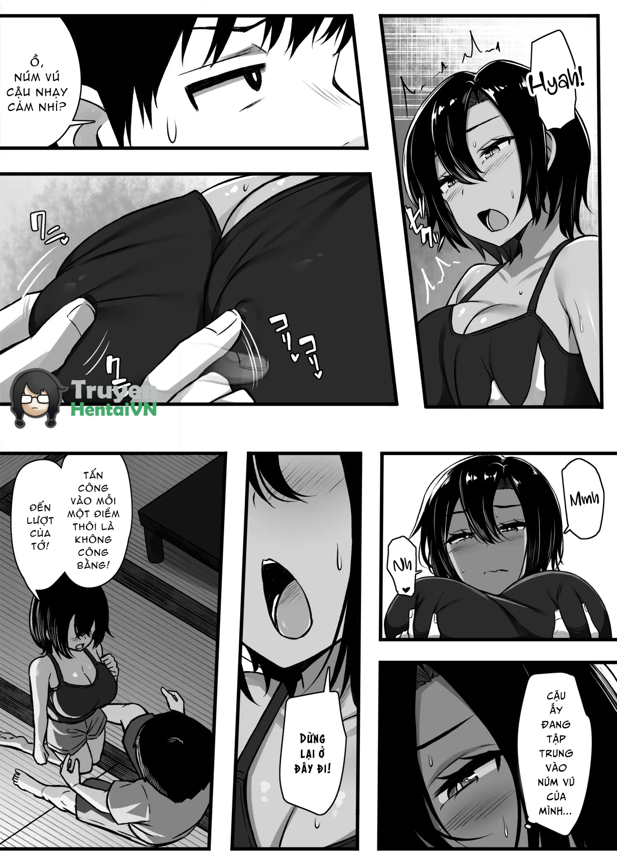 Đọc truyện hentai Makezu Girai na Osananajimi to H Shoubu suru Hanashi - Oneshot