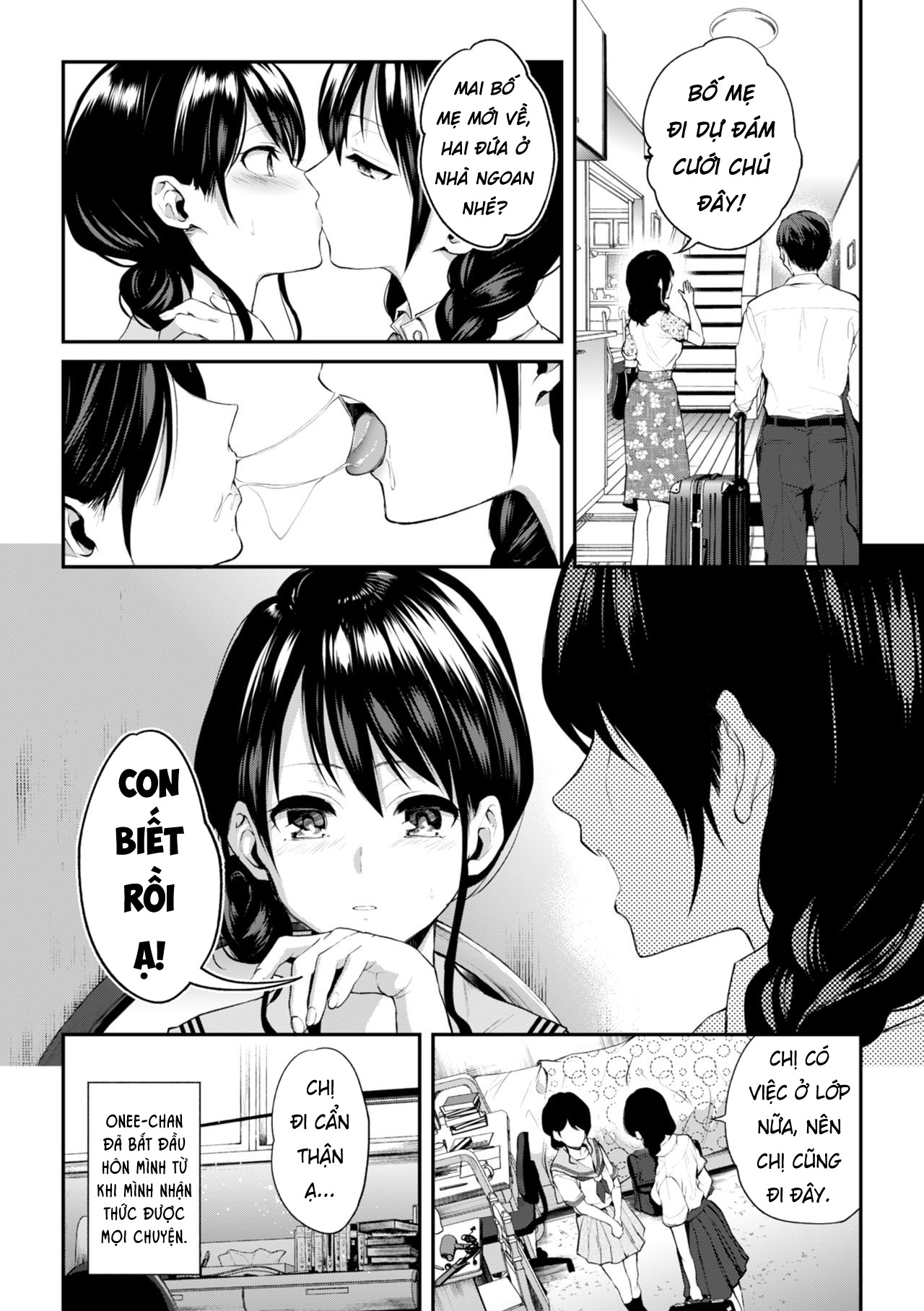 Đọc truyện hentai Onee-chan no Kowai Kisu - Oneshot
