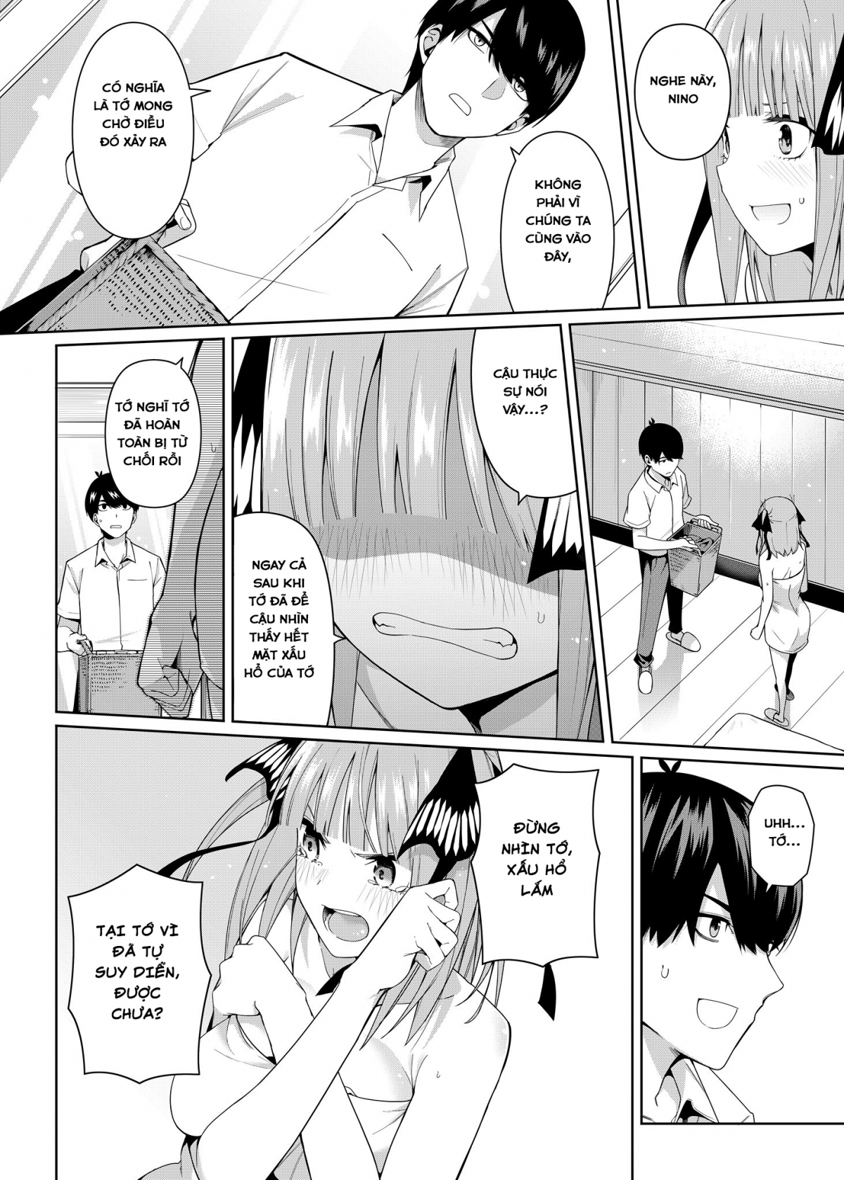 Đọc truyện hentai Nibun no Yuudou (Gotoubun no Hanayome) - Oneshot