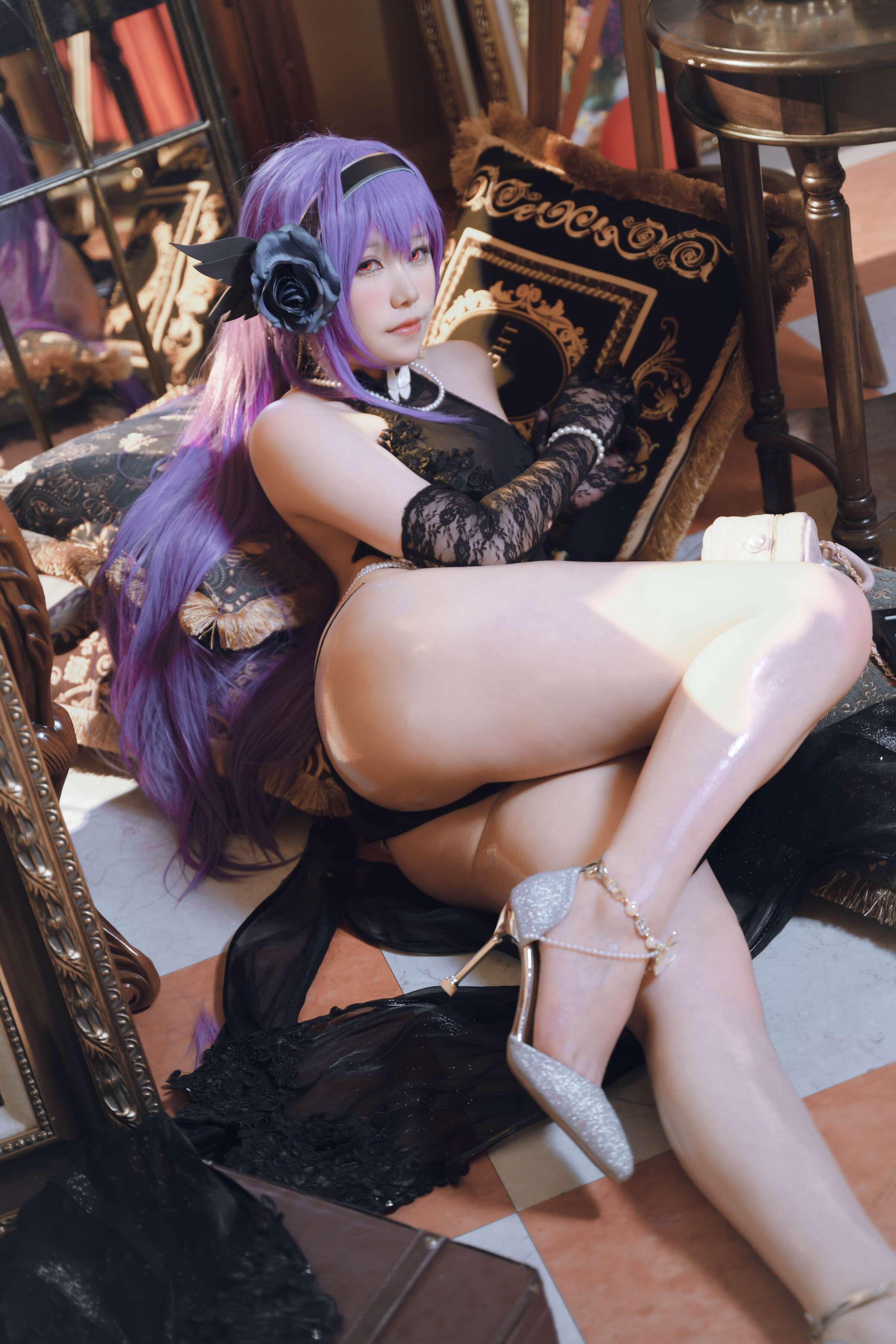 Đọc truyện hentai Tuyển tập Albums siêu phẩm Cosplay - Chap 590 - One North, One North - ZB-26 Dark Rose Swaying